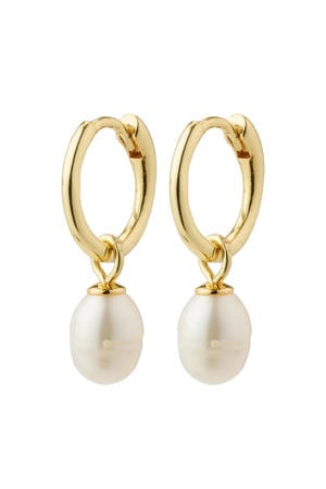 gold plated oorbellen Berthe