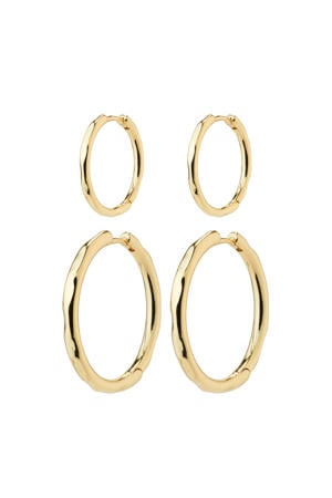 gold plated oorbellen Eve (set van 2)