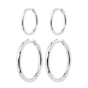 silver plated oorbellen Eve (set van 2)