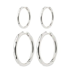 silver plated oorbellen Eve (set van 2)