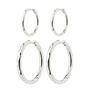 silver plated oorbellen Eve (set van 2)