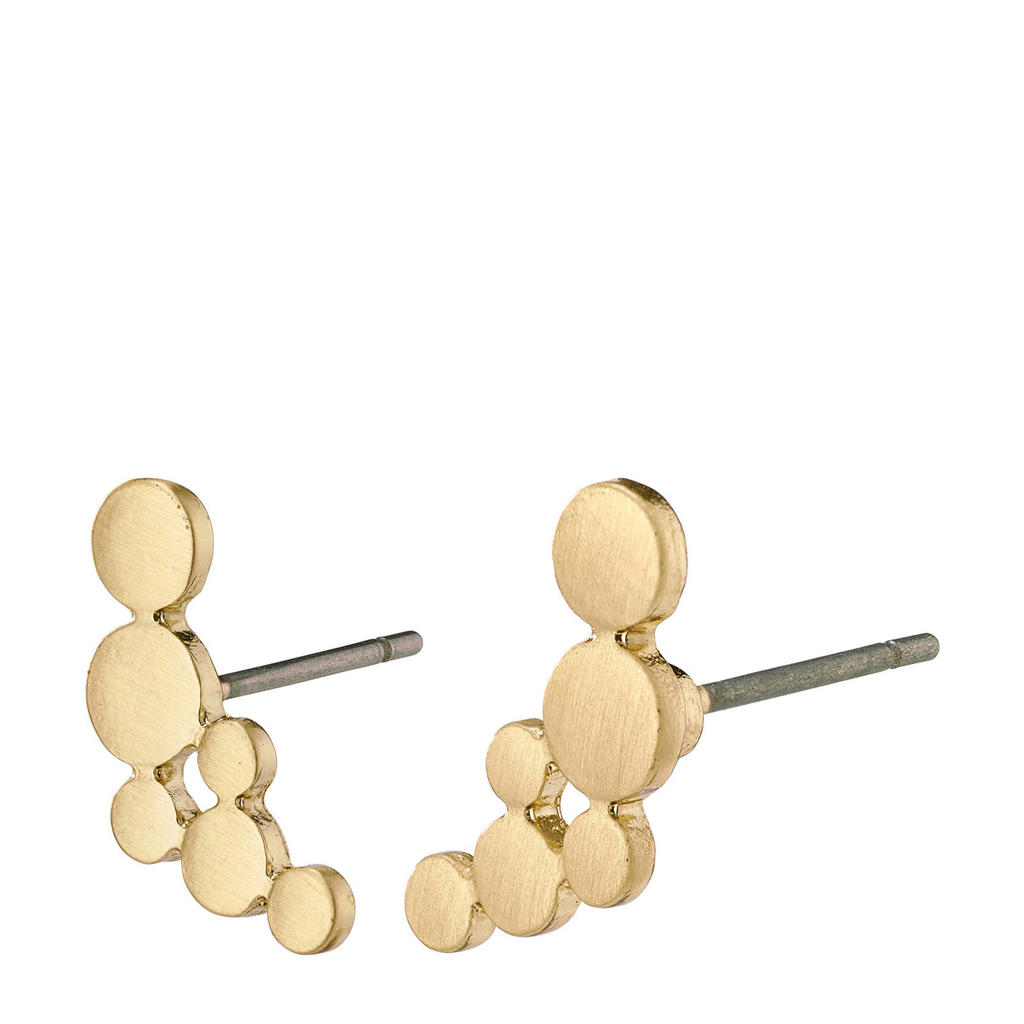 PILGRIM gold plated oorbellen Leah