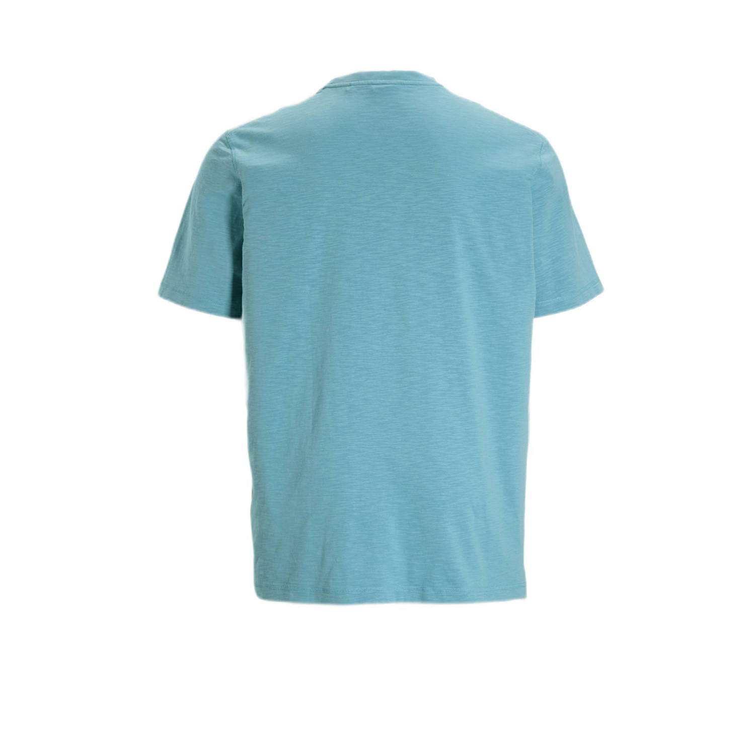 BOSS regular fit T-shirt met logo lichtblauw