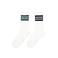 Tumble 'n Dry sokken - wit/donkergroen/zwart met streep (set van 2 paar)