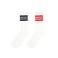 Tumble 'n Dry sokken - wit/rood/zwart met streep (set van 2 paar)