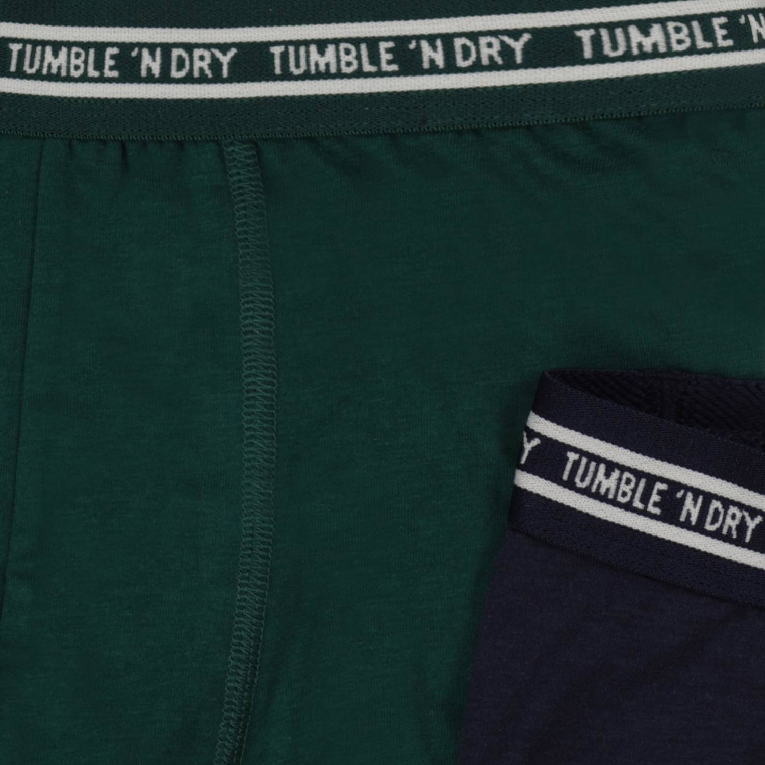 Tumble 'n Dry boxershort set van 2 zwart donkergroen