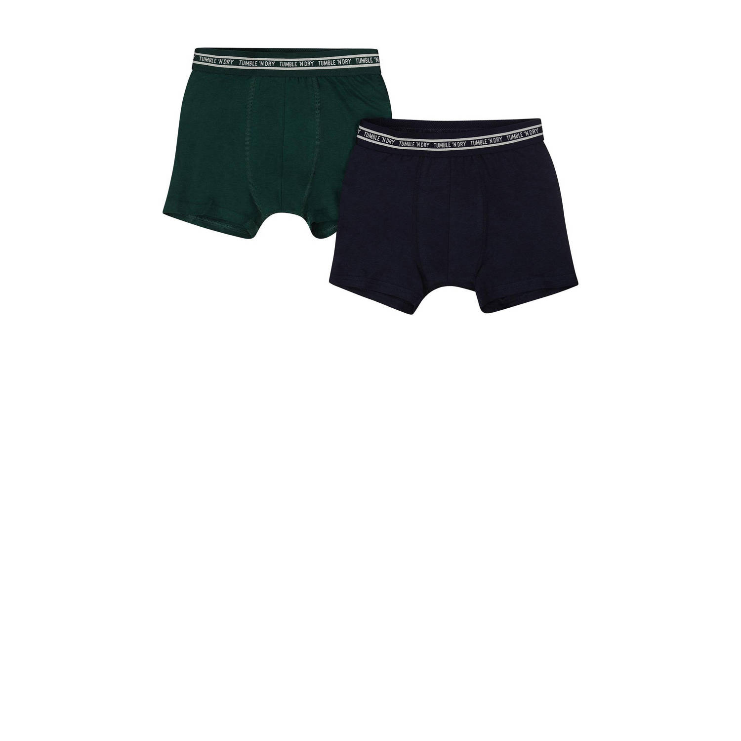 Tumble 'n Dry boxershort set van 2 zwart donkergroen