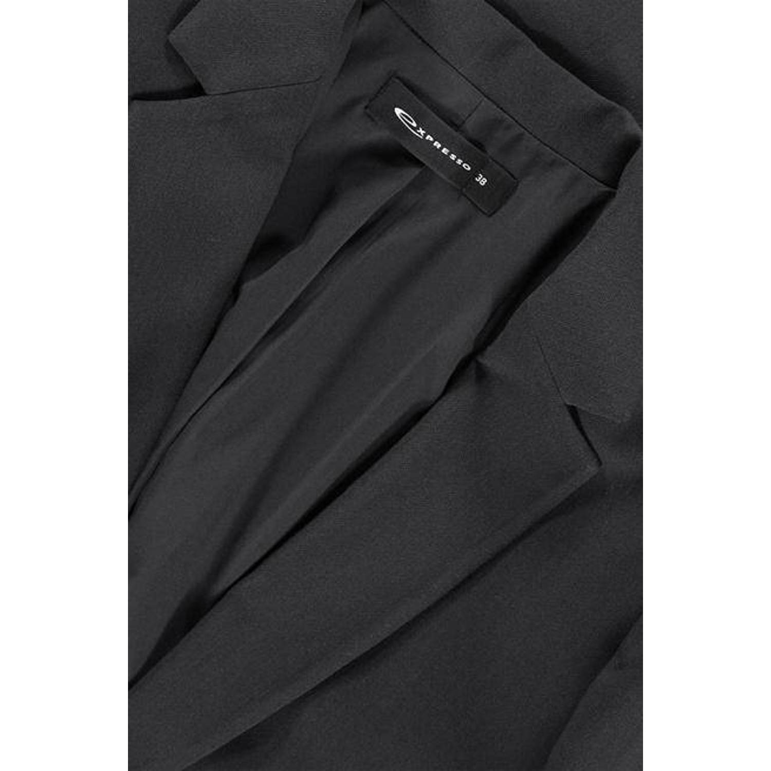 Expresso rechtvallende blazer zwart