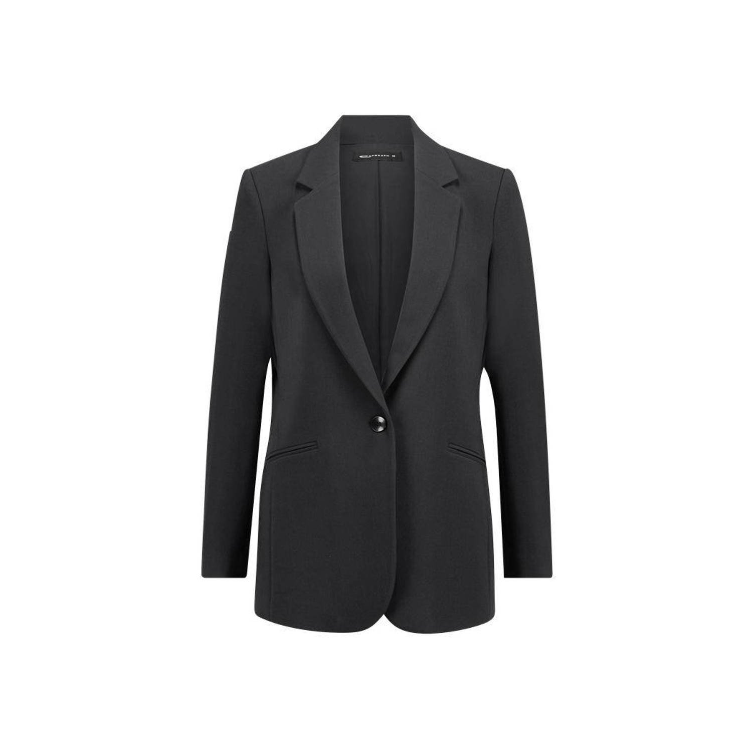 Expresso rechtvallende blazer zwart