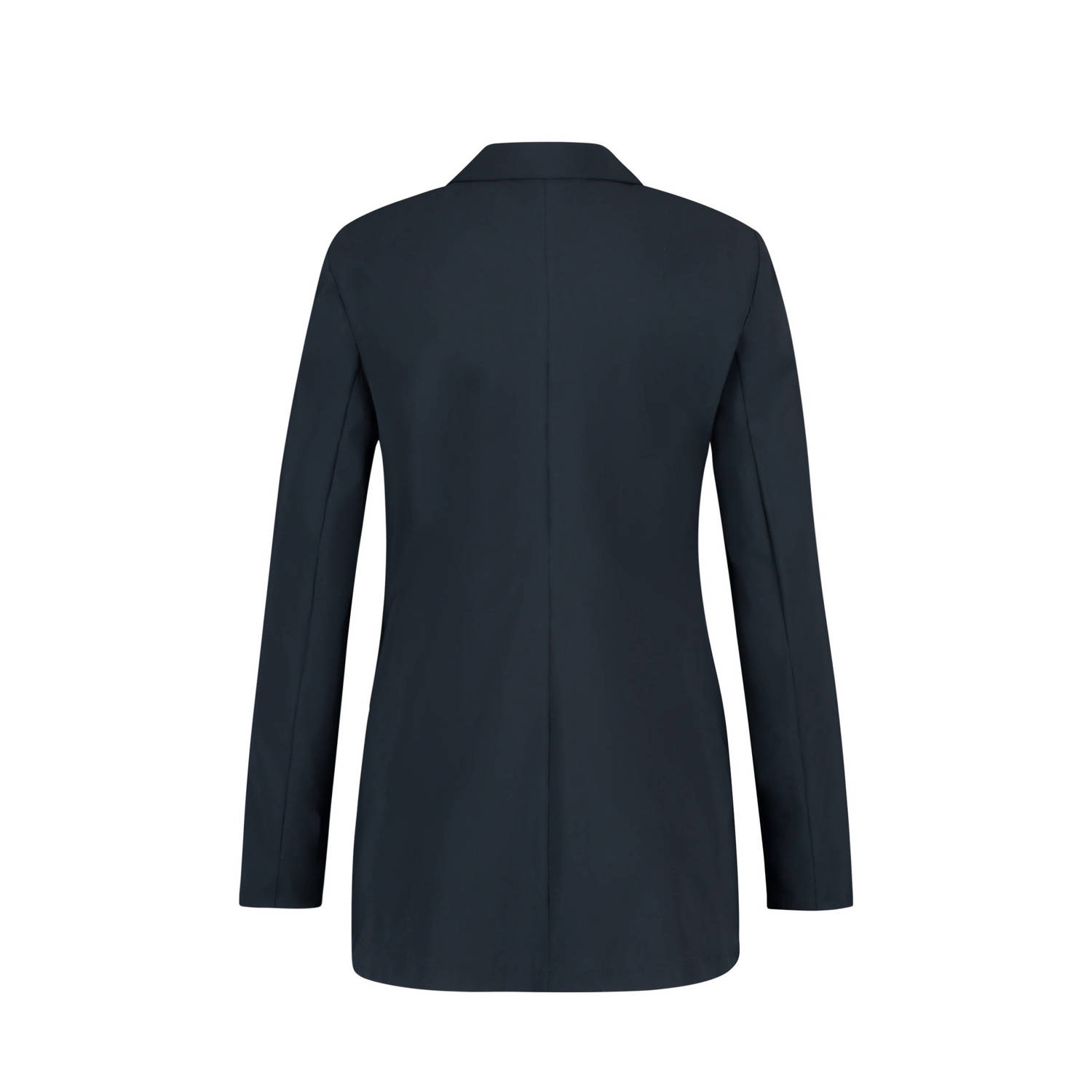 Expresso getailleerde blazer van travelstof donkerblauw