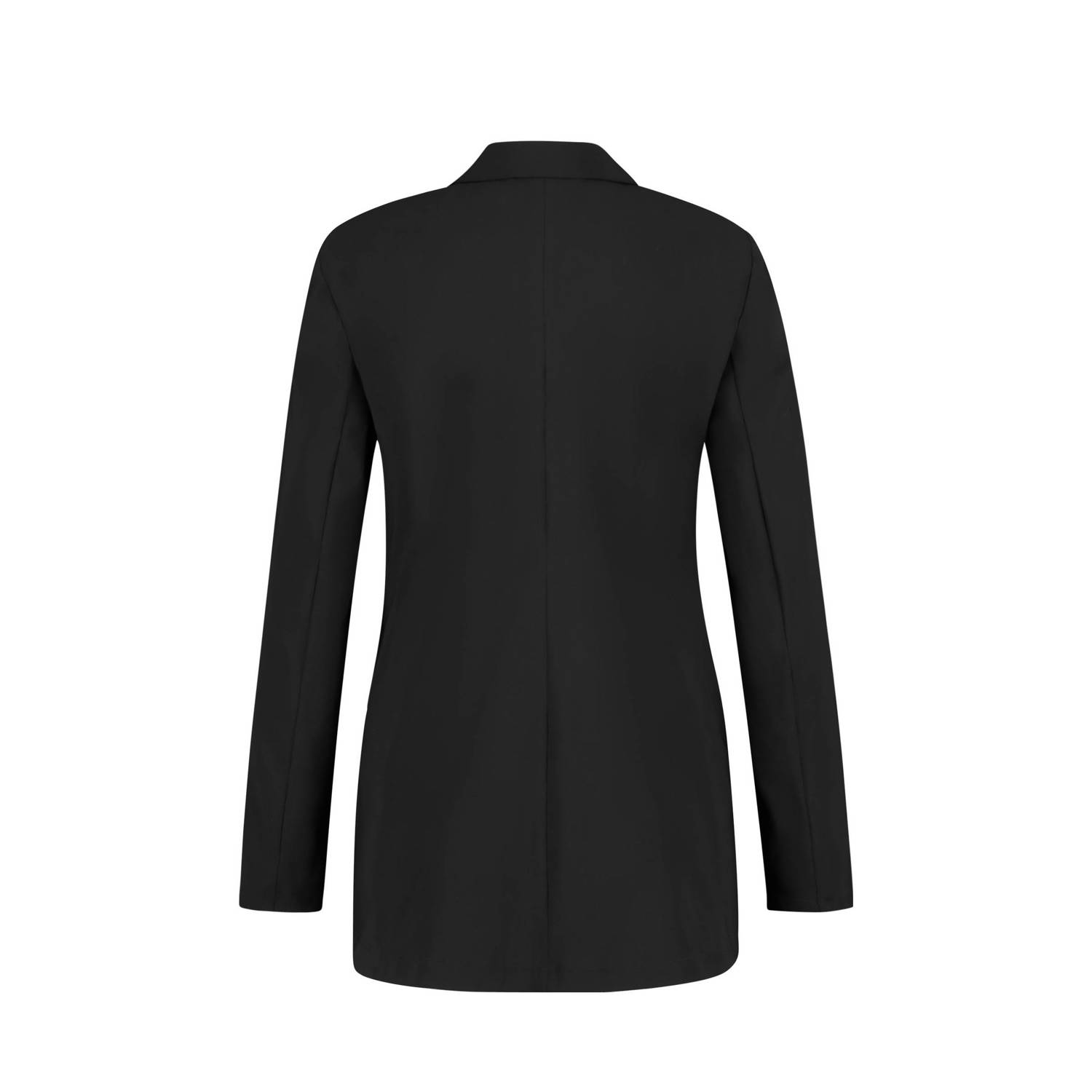 Expresso getailleerde blazer van travelstof zwart