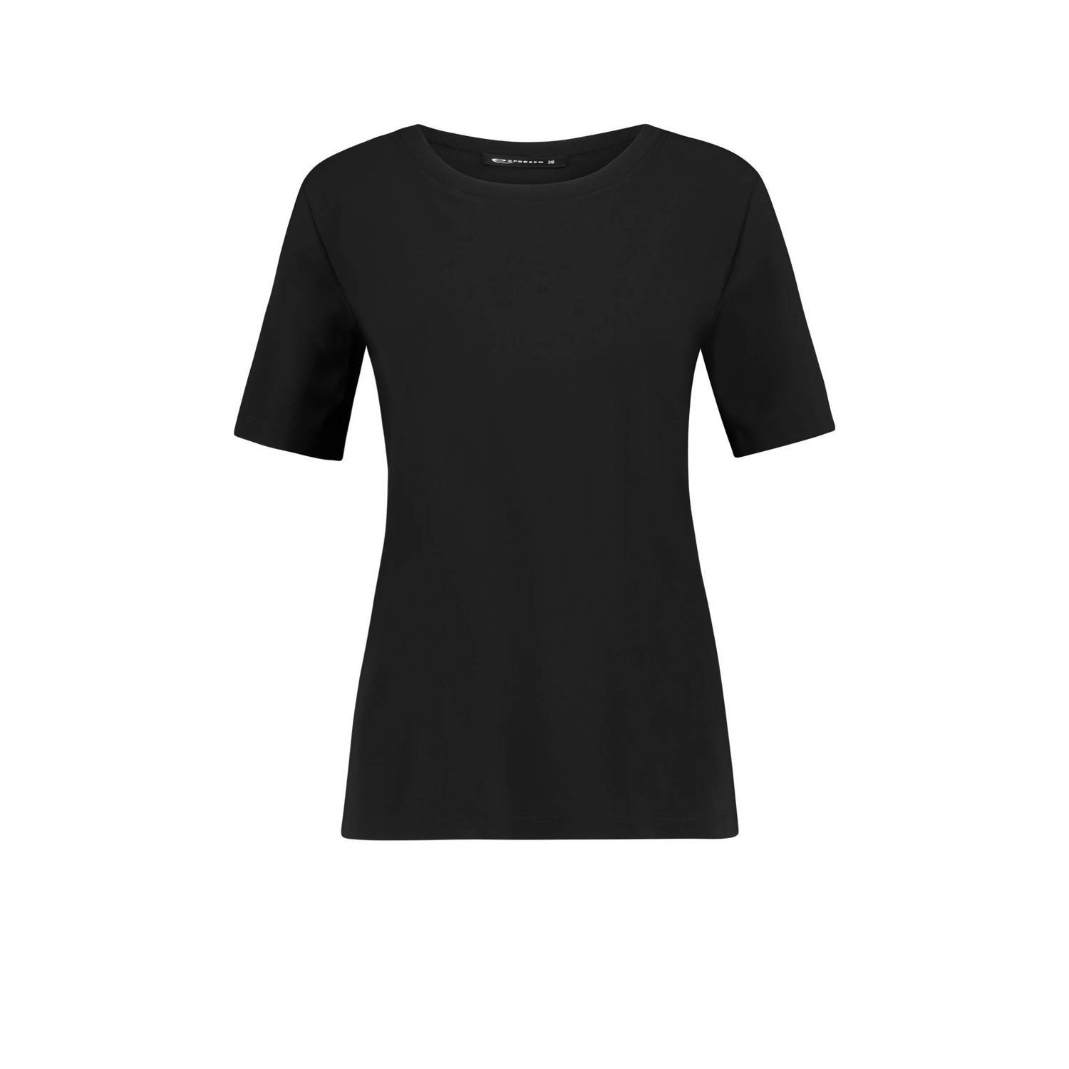 Expresso T-shirt van travelstof zwart