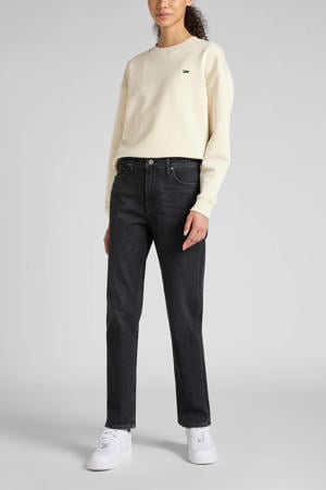 high waist straight leg jeans Carol black denim