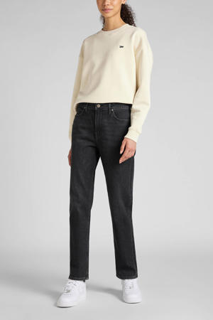 high waist straight leg jeans Carol black denim