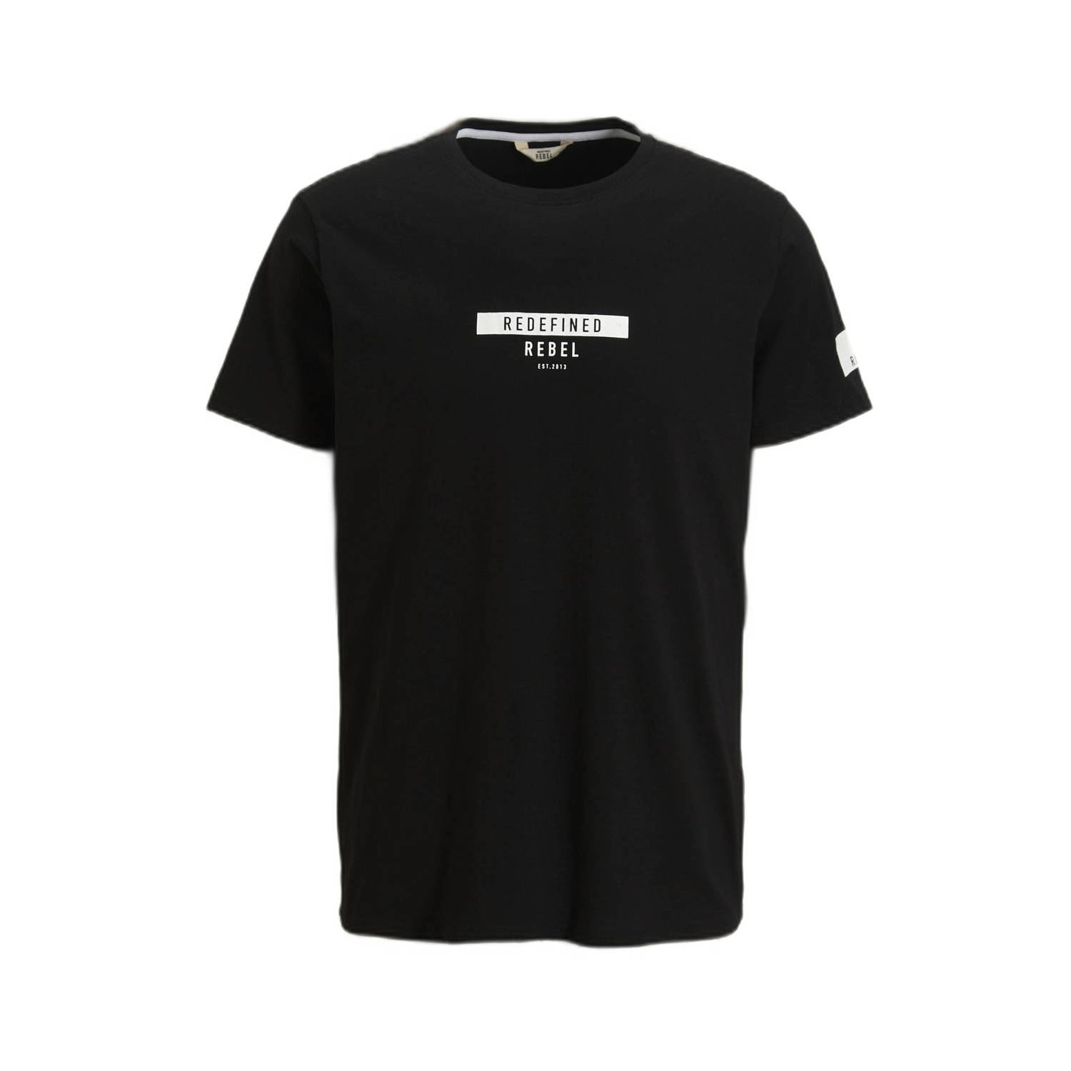 Redefined Rebel T-shirt RRGuti met logo zwart