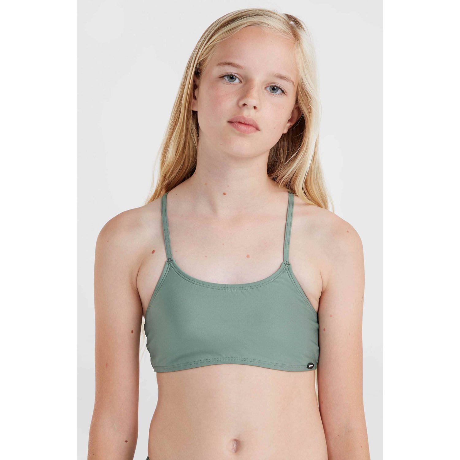 O'Neill crop bikini Essentials groen Meisjes Polyester Effen 128