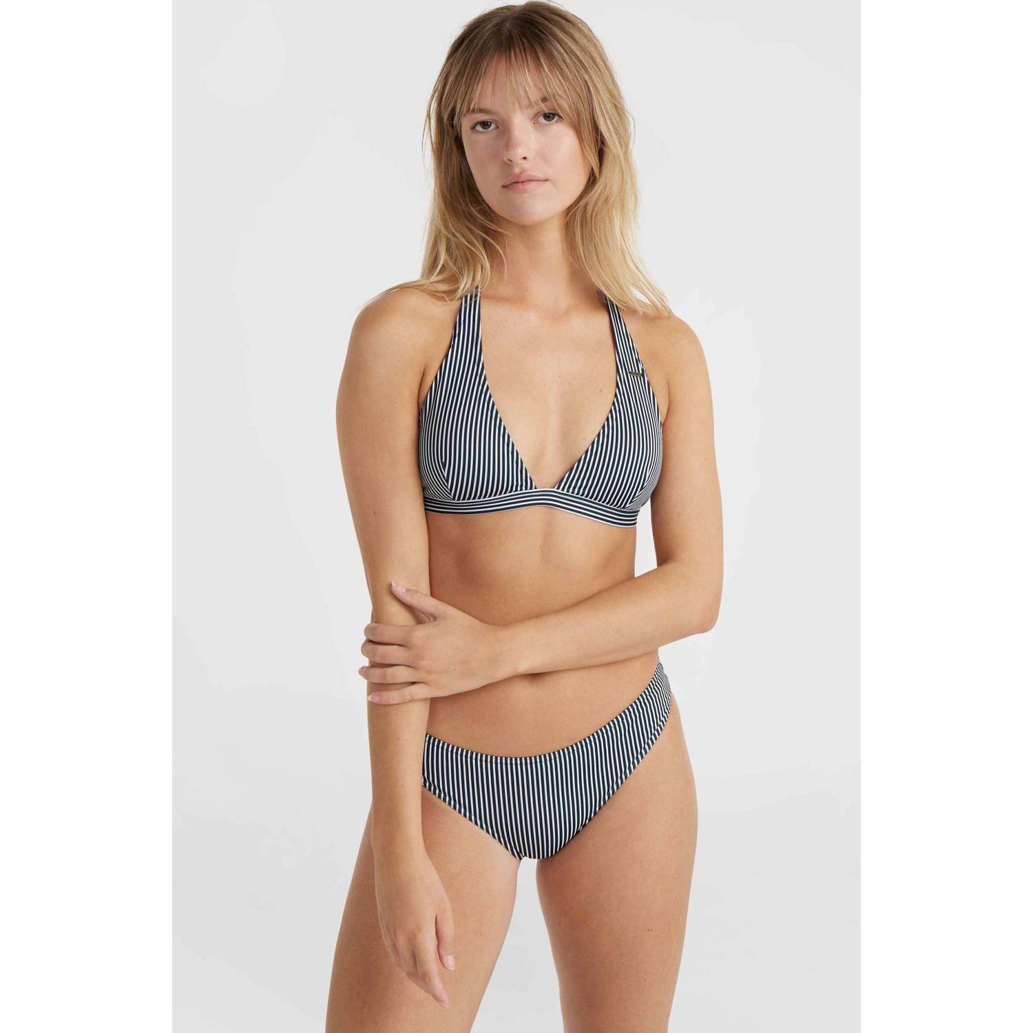 O'Neill voorgevormde halter bikini Maria Cruz zwart wit