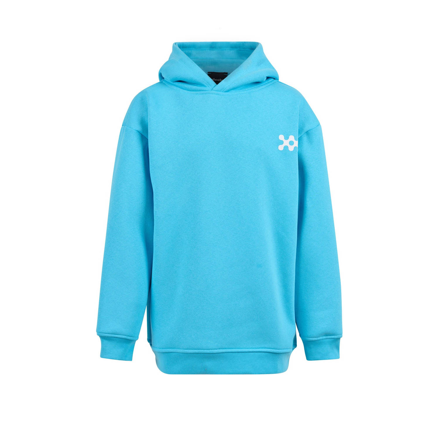 Shoeby hoodie turquoise Sweater Blauw Effen 122 128