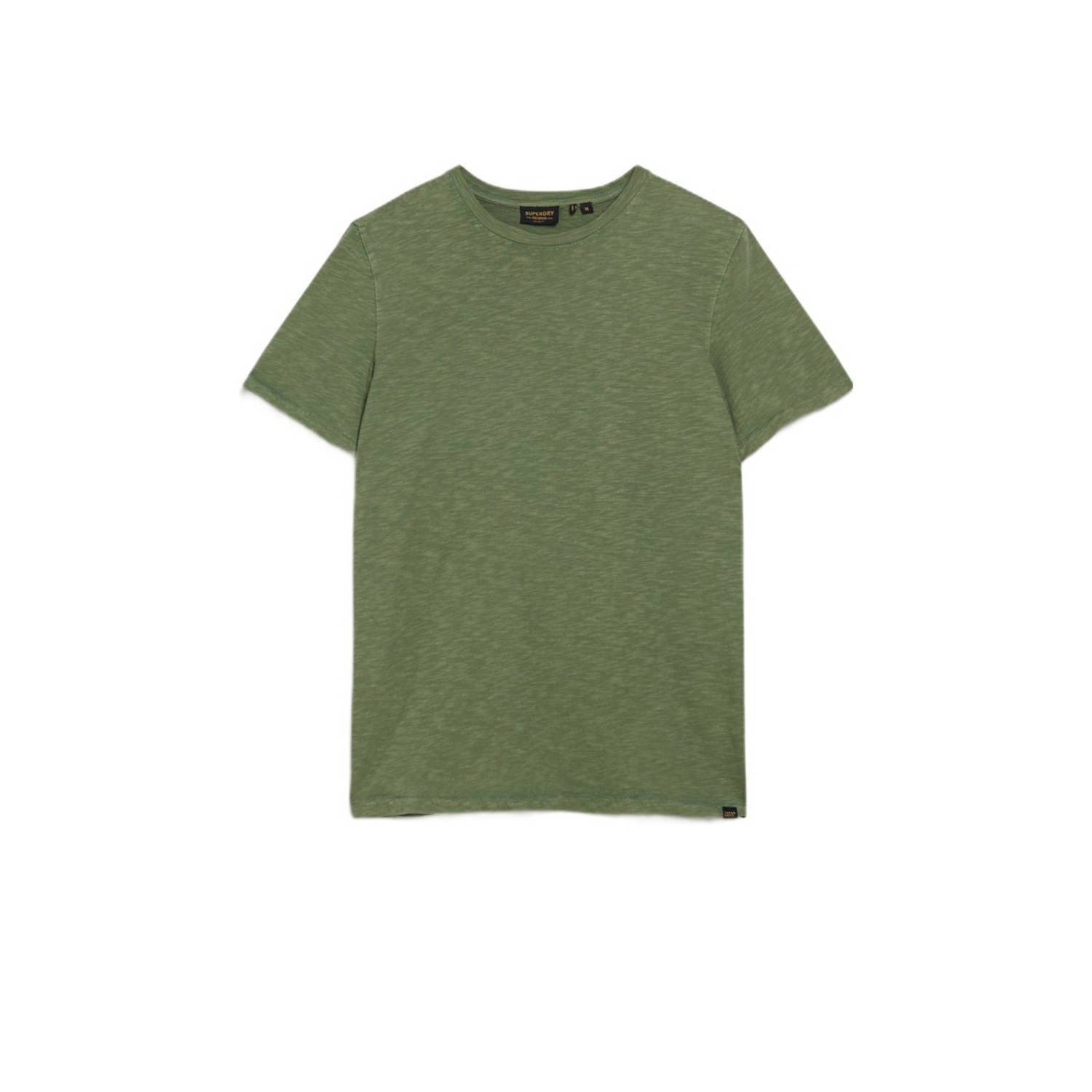 Superdry Slub T-Shirt Melange Olijfgroen