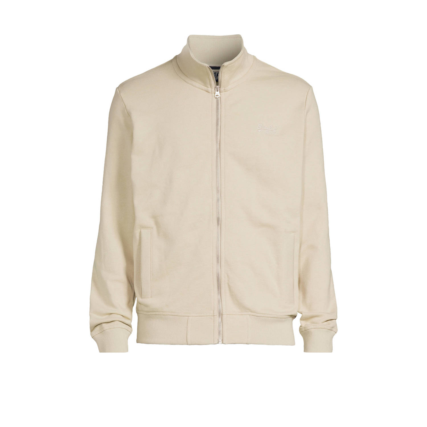 Superdry Sweater Vest Zip Track Beige