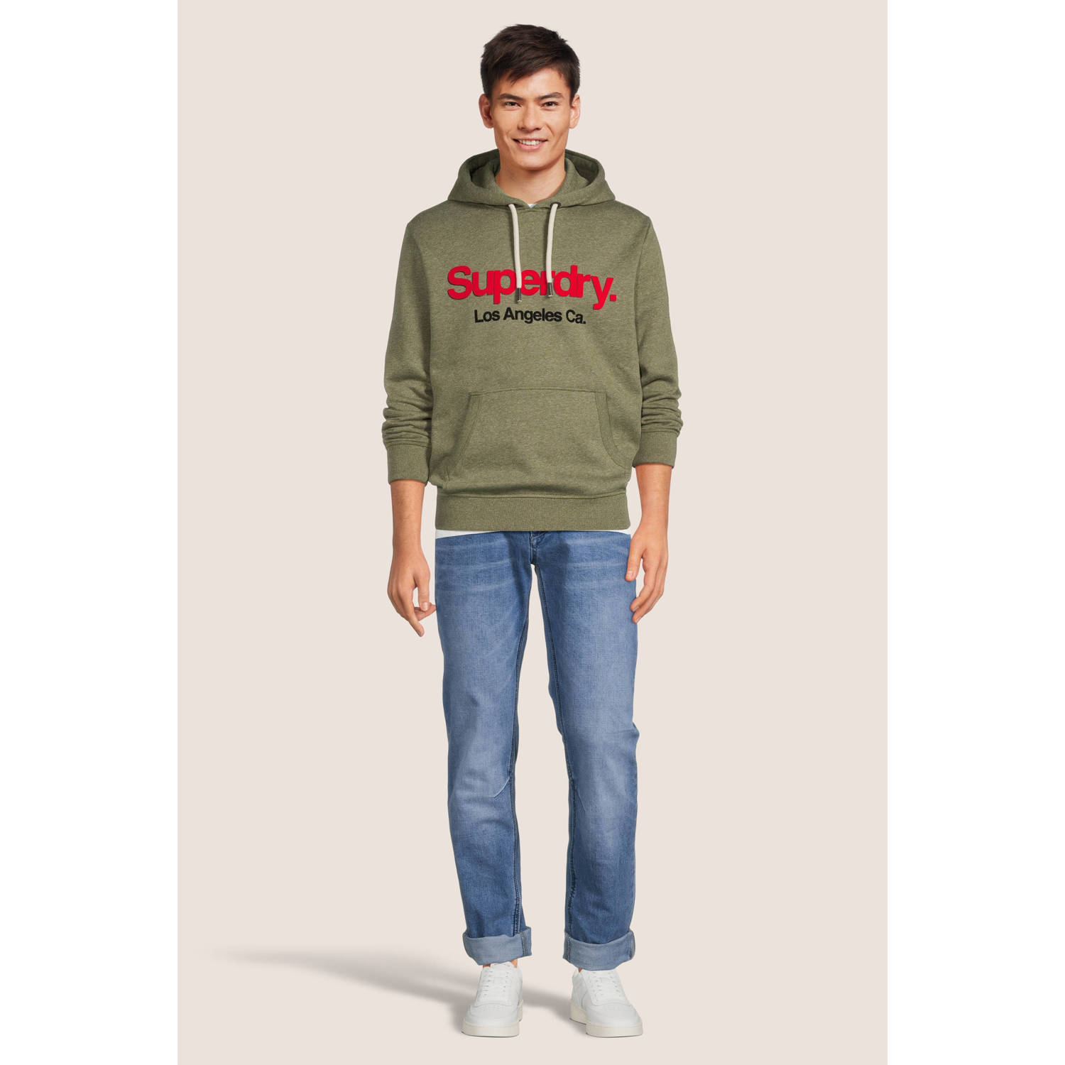 Superdry gemêleerde hoodie groen