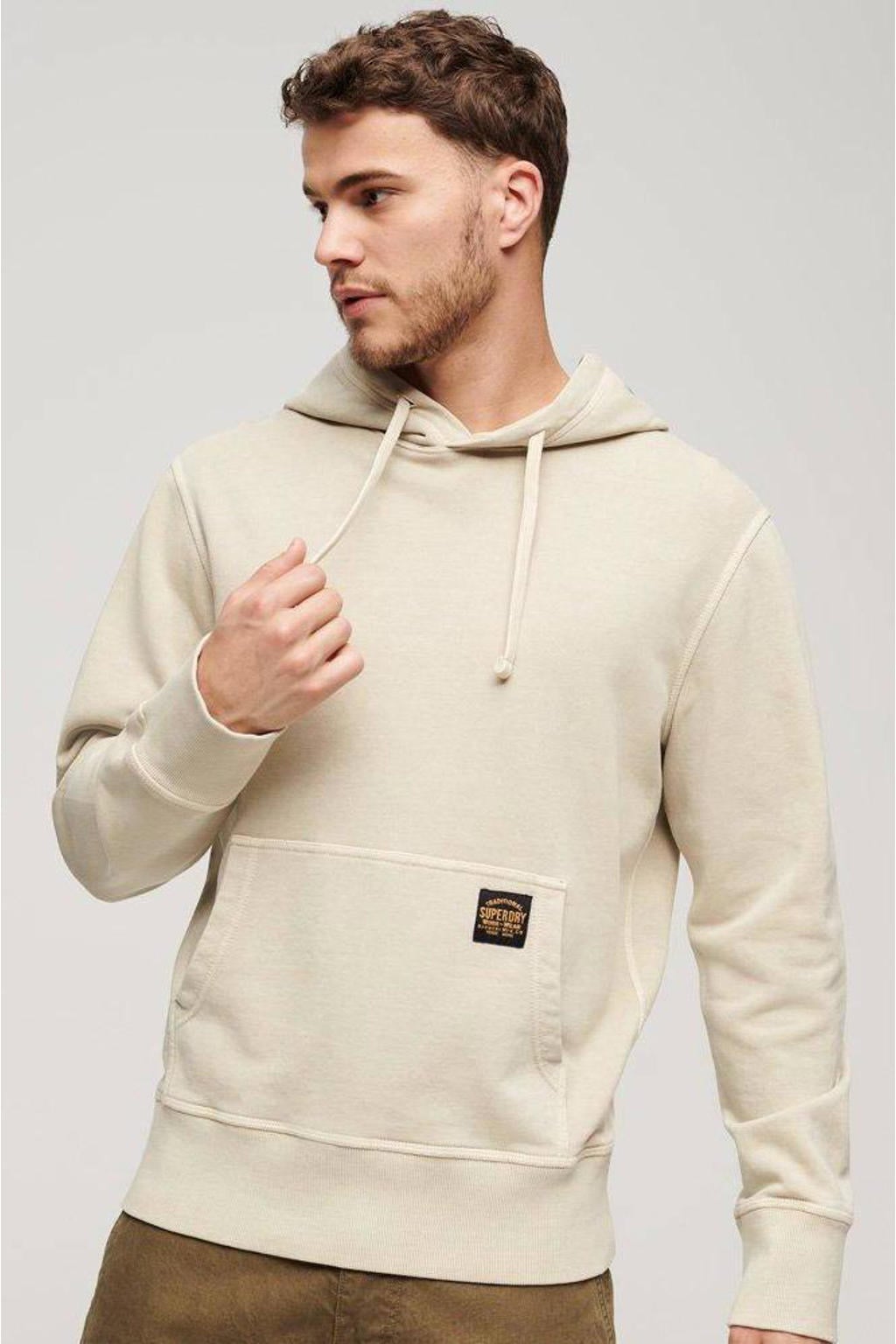 Superdry hoodie met logo beige