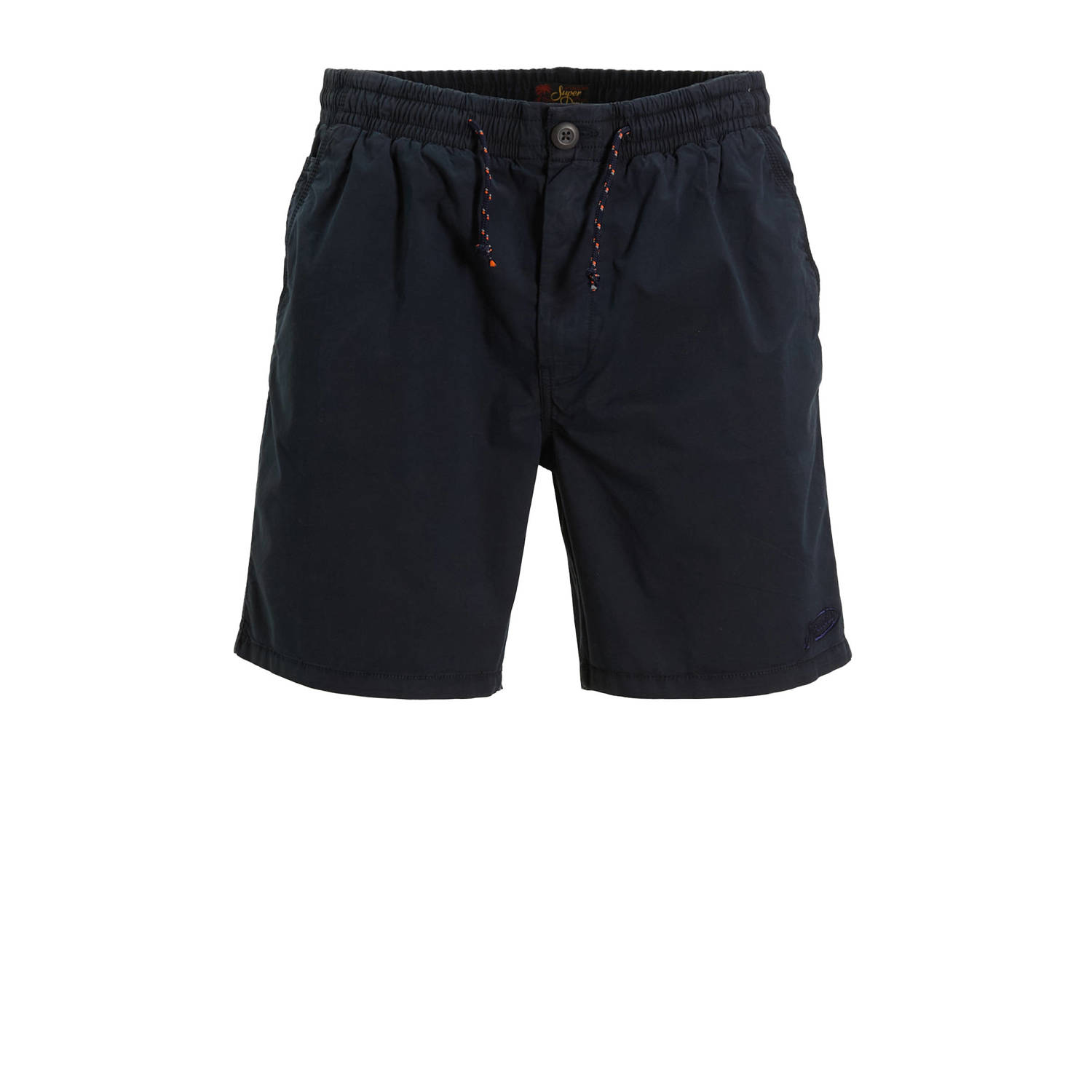 Superdry Donkerblauwe Elastische Taille Shorts Blue Heren