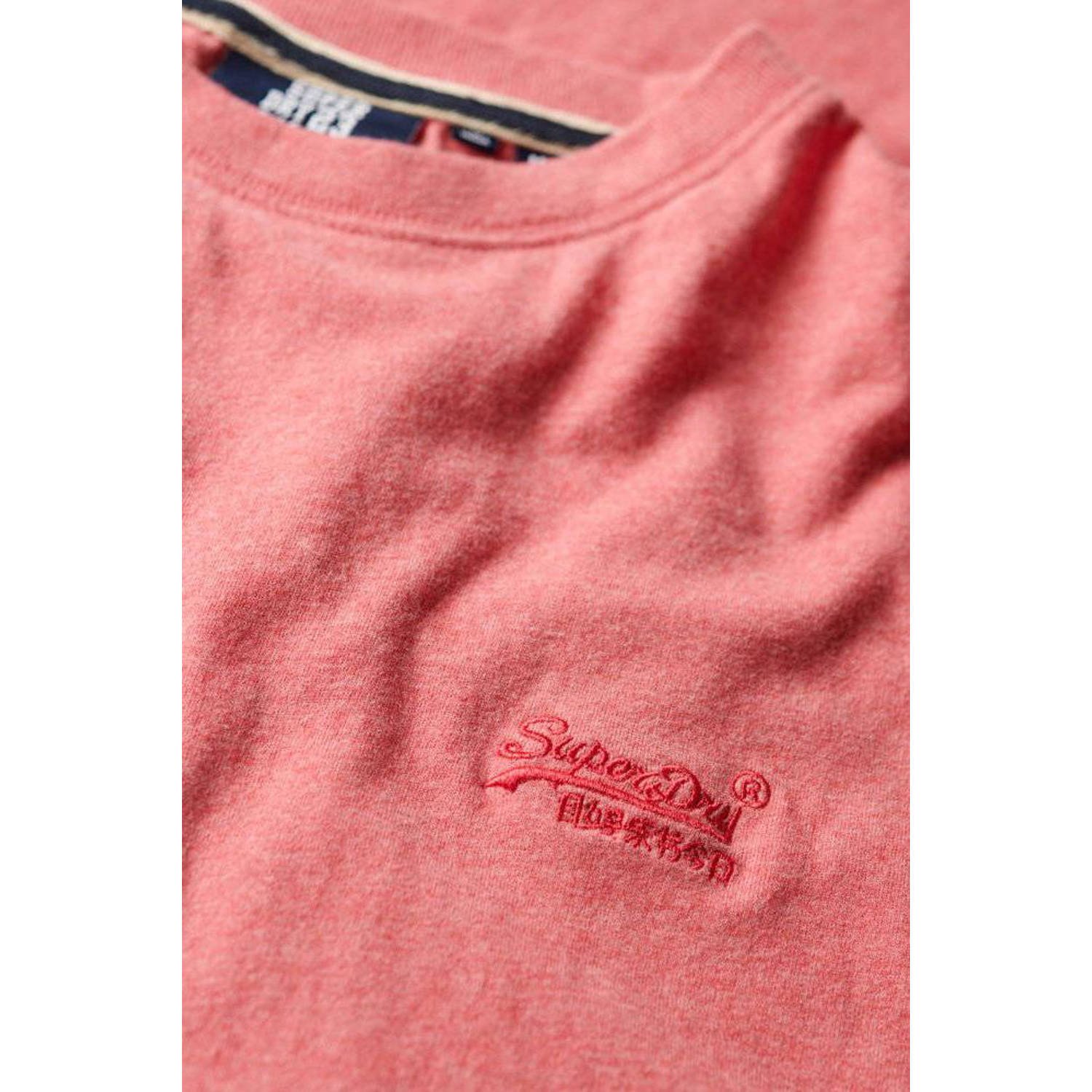 Superdry gemêleerd regular fit T-shirt roze