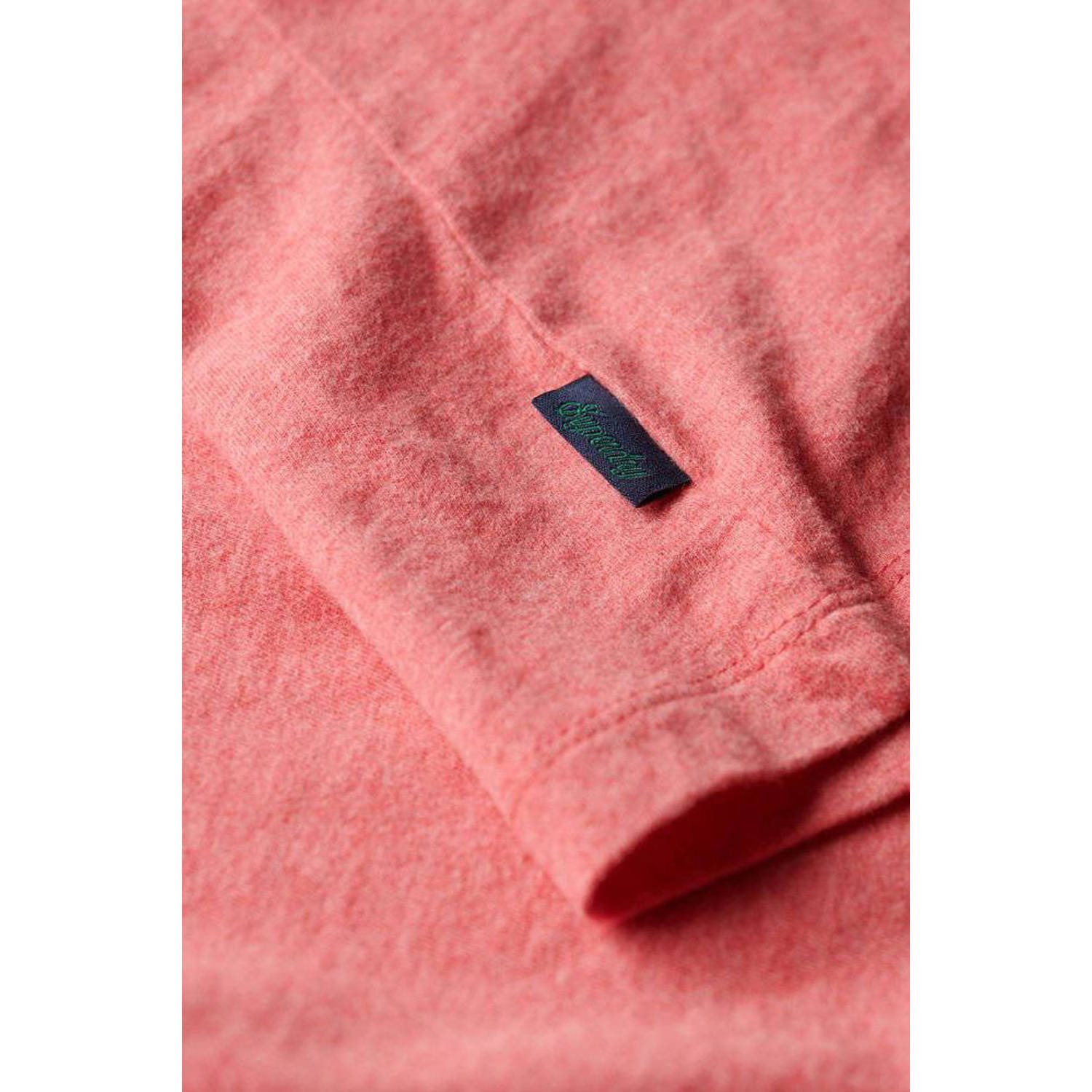 Superdry gemêleerd regular fit T-shirt roze