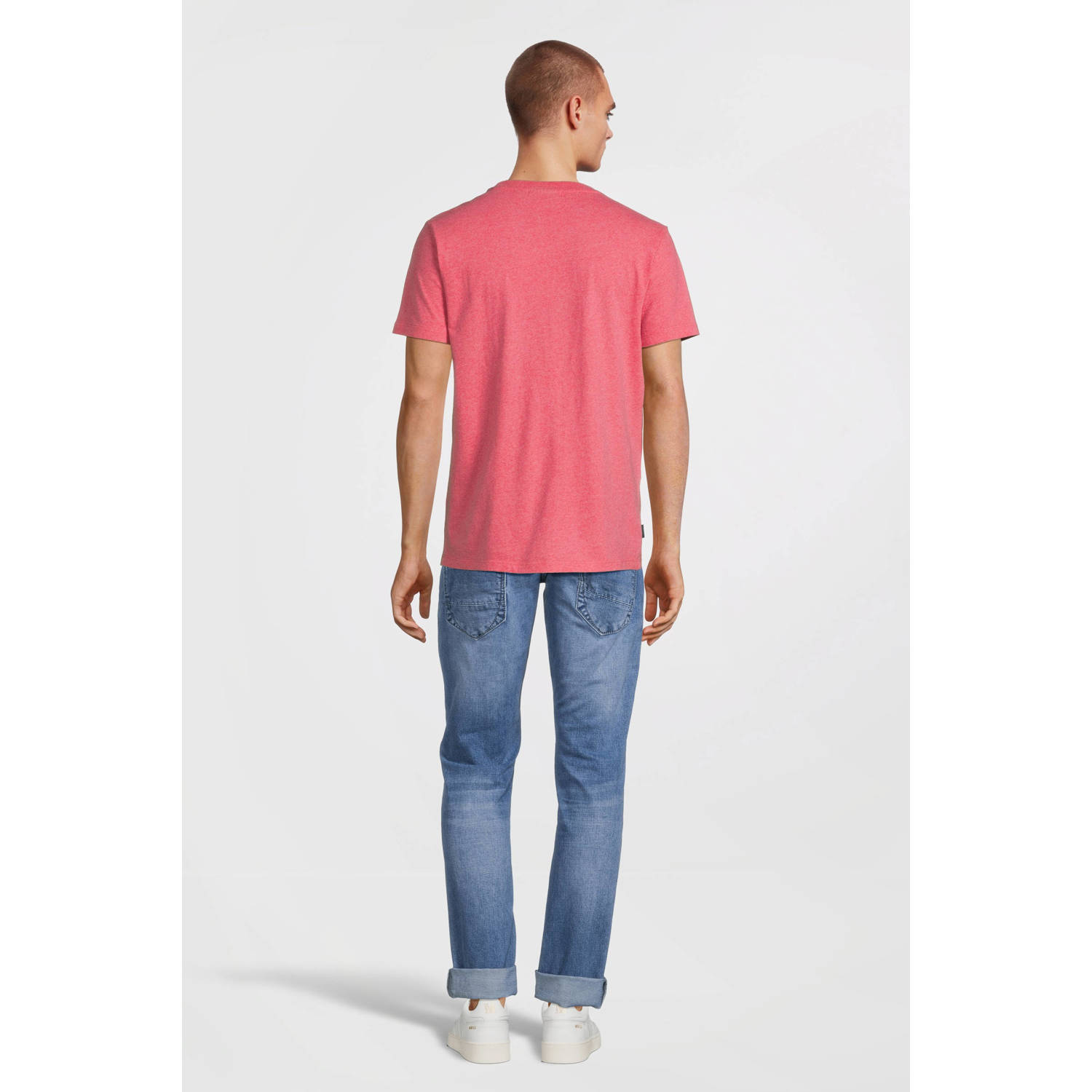 Superdry gemêleerd regular fit T-shirt roze