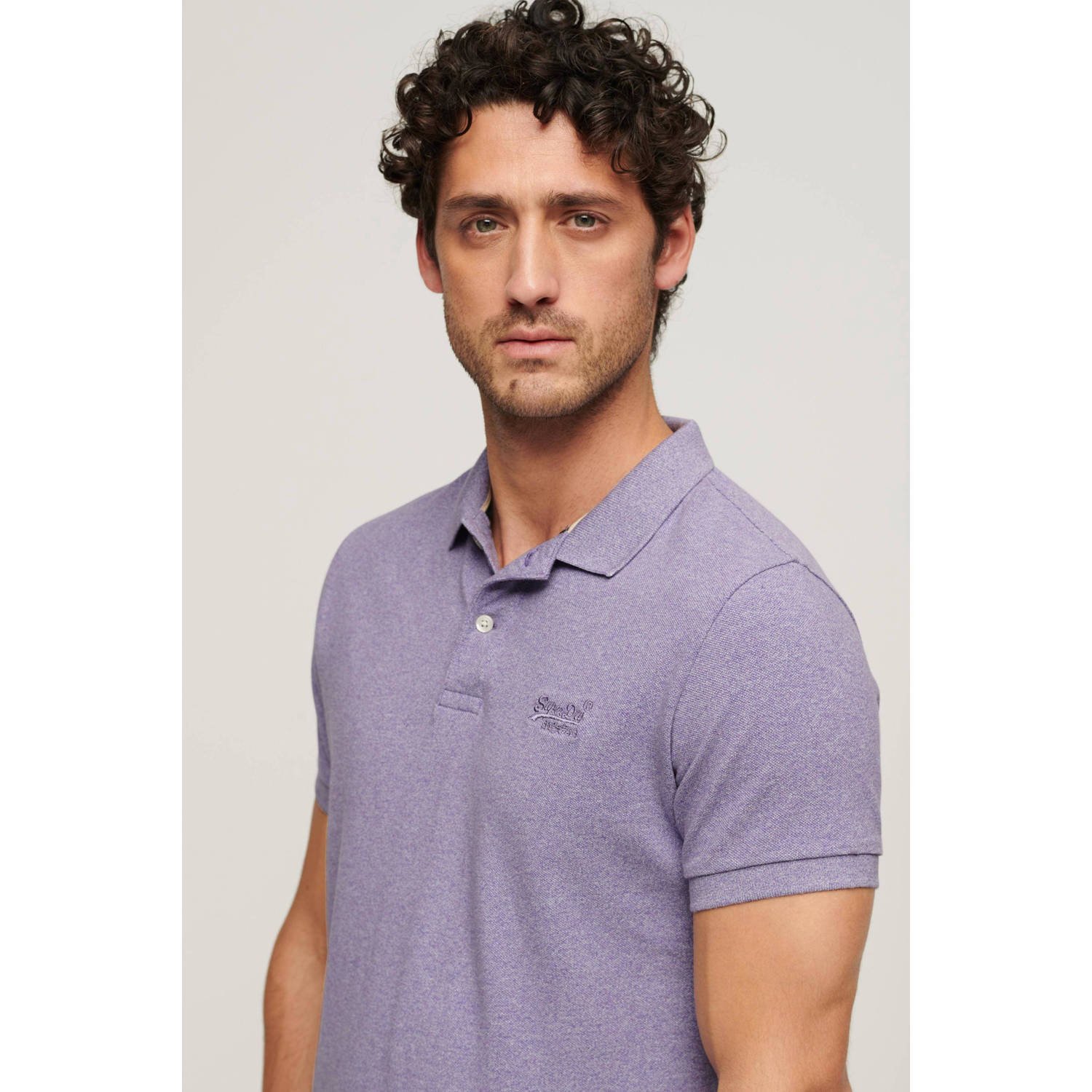 Superdry regular fit polo Classic Pique met logo 1ag