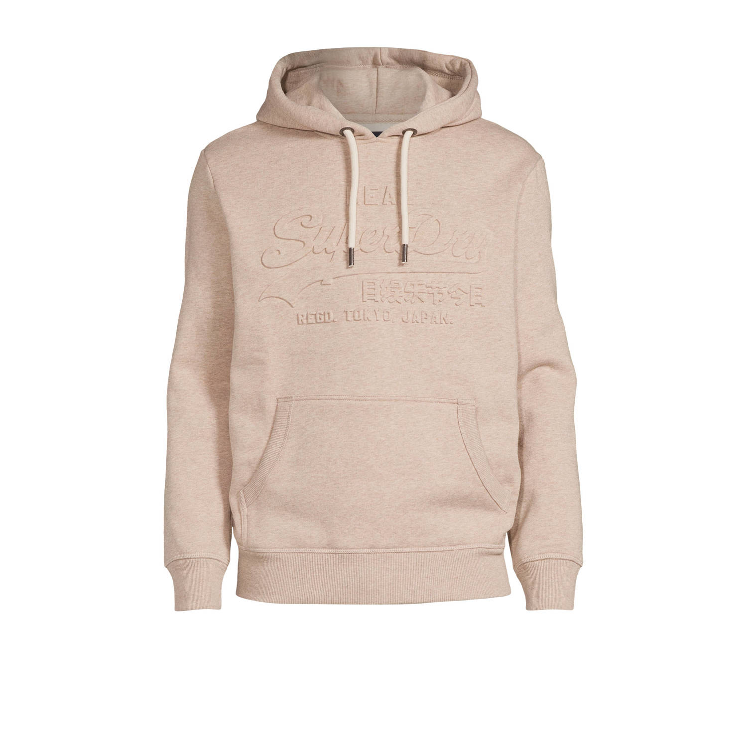 Superdry hoodie met printopdruk beige