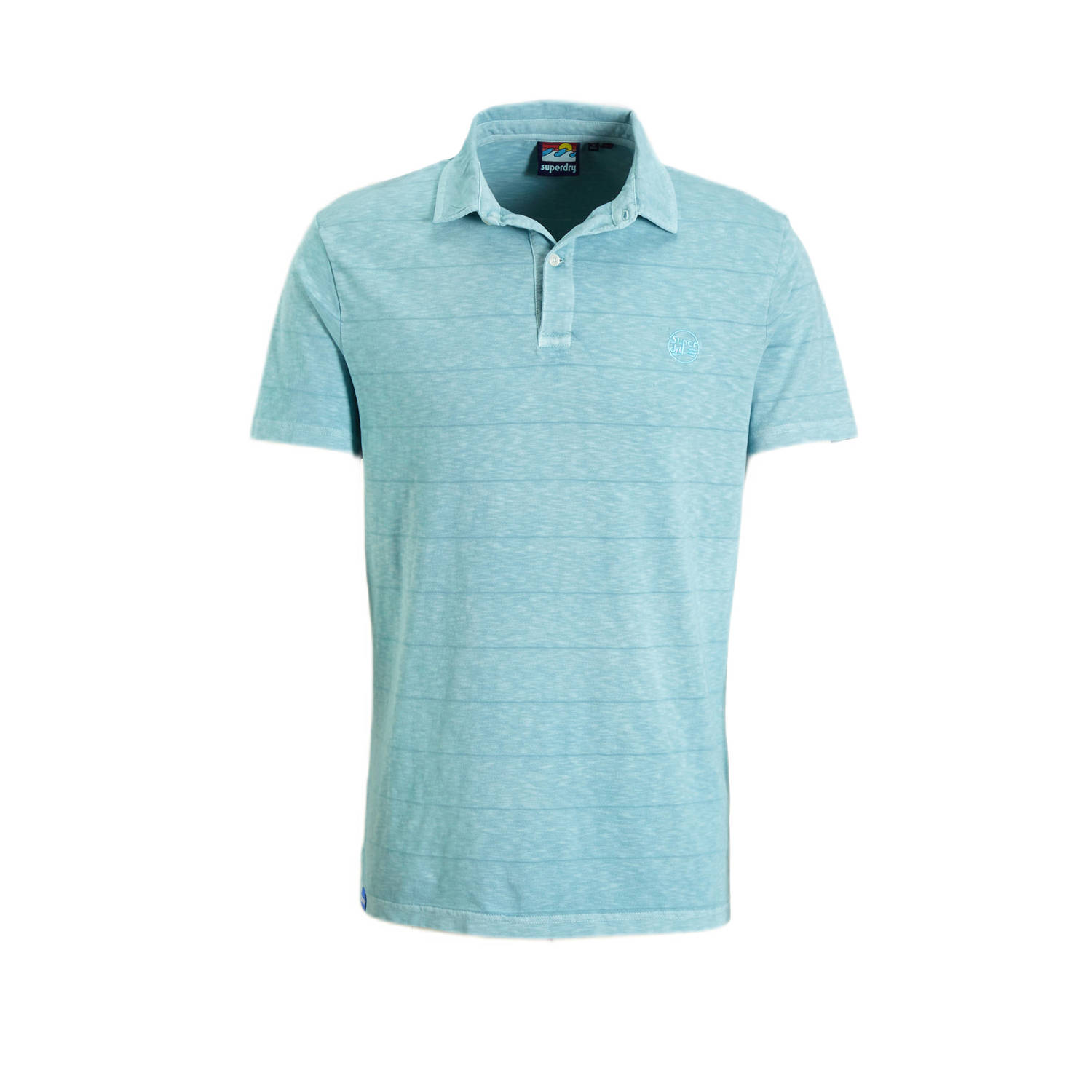 Superdry Groen Gestreepte Polo Green Heren