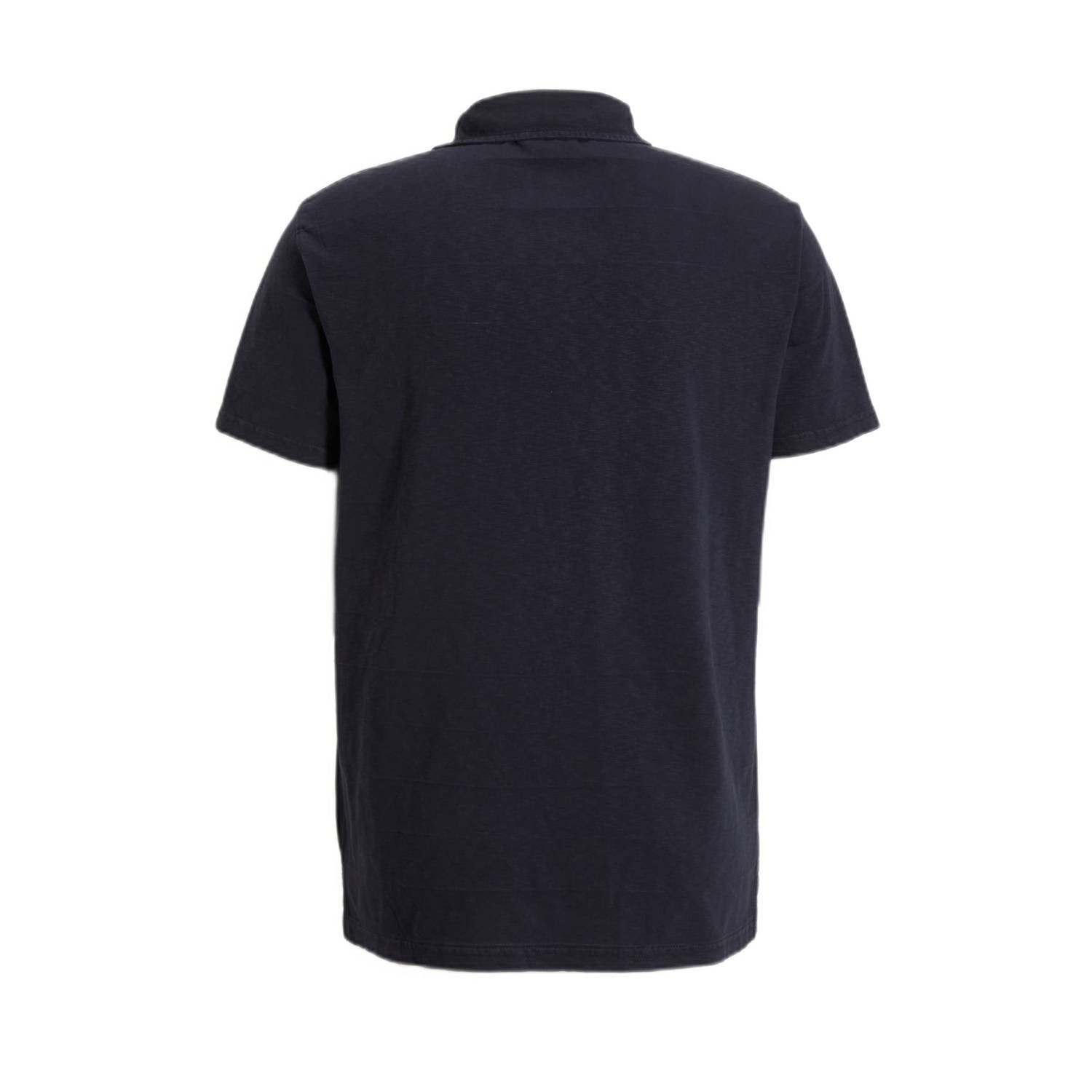 Superdry gemêleerde polo donkerblauw