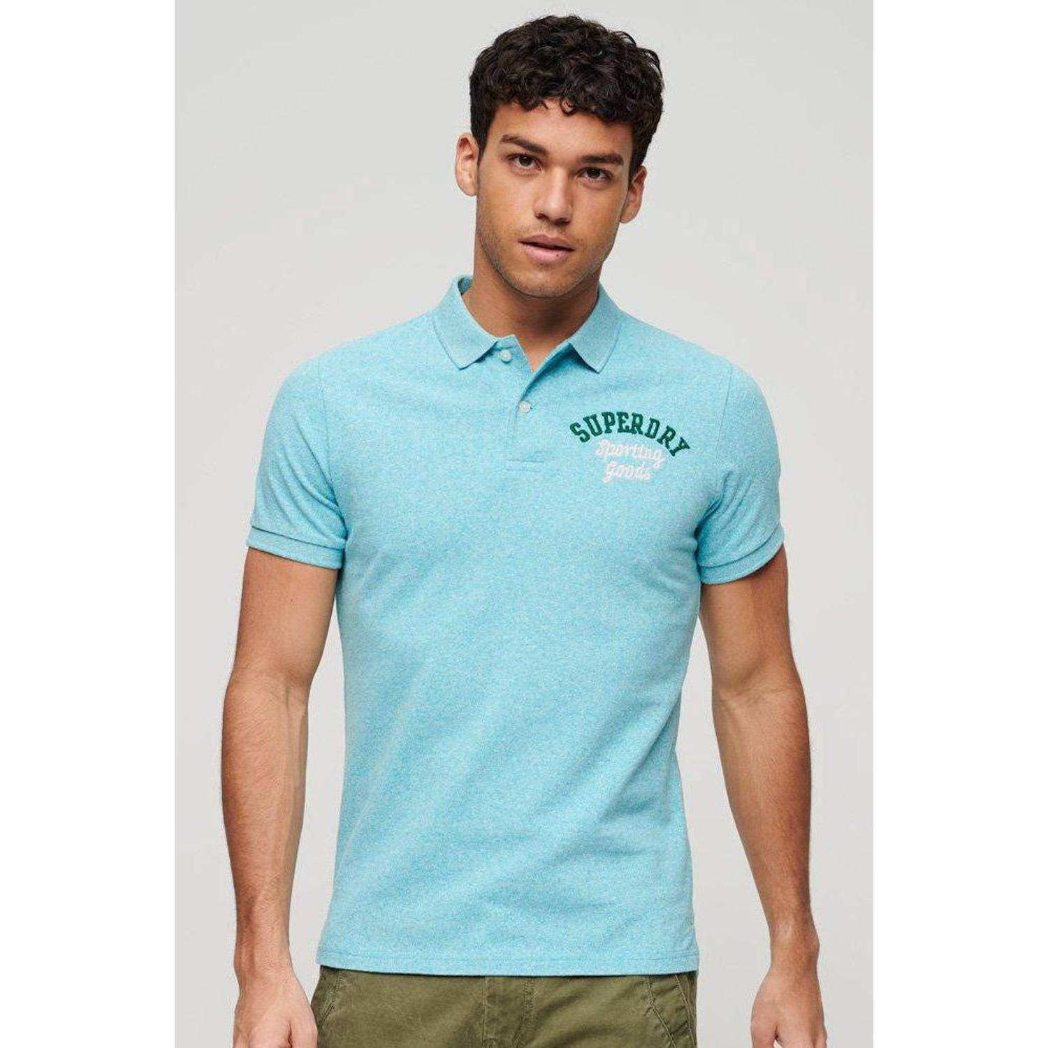 Superdry regular fit polo Superstate met logo 1zm