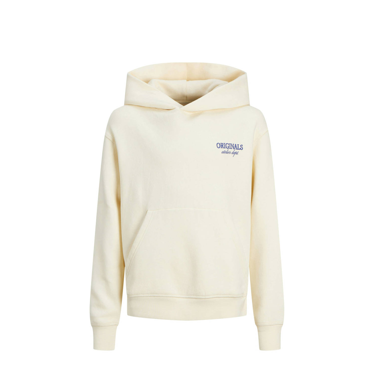 Jack & jones JUNIOR hoodie JORSANTORINI met backprint offwhite Sweater Ecru 140