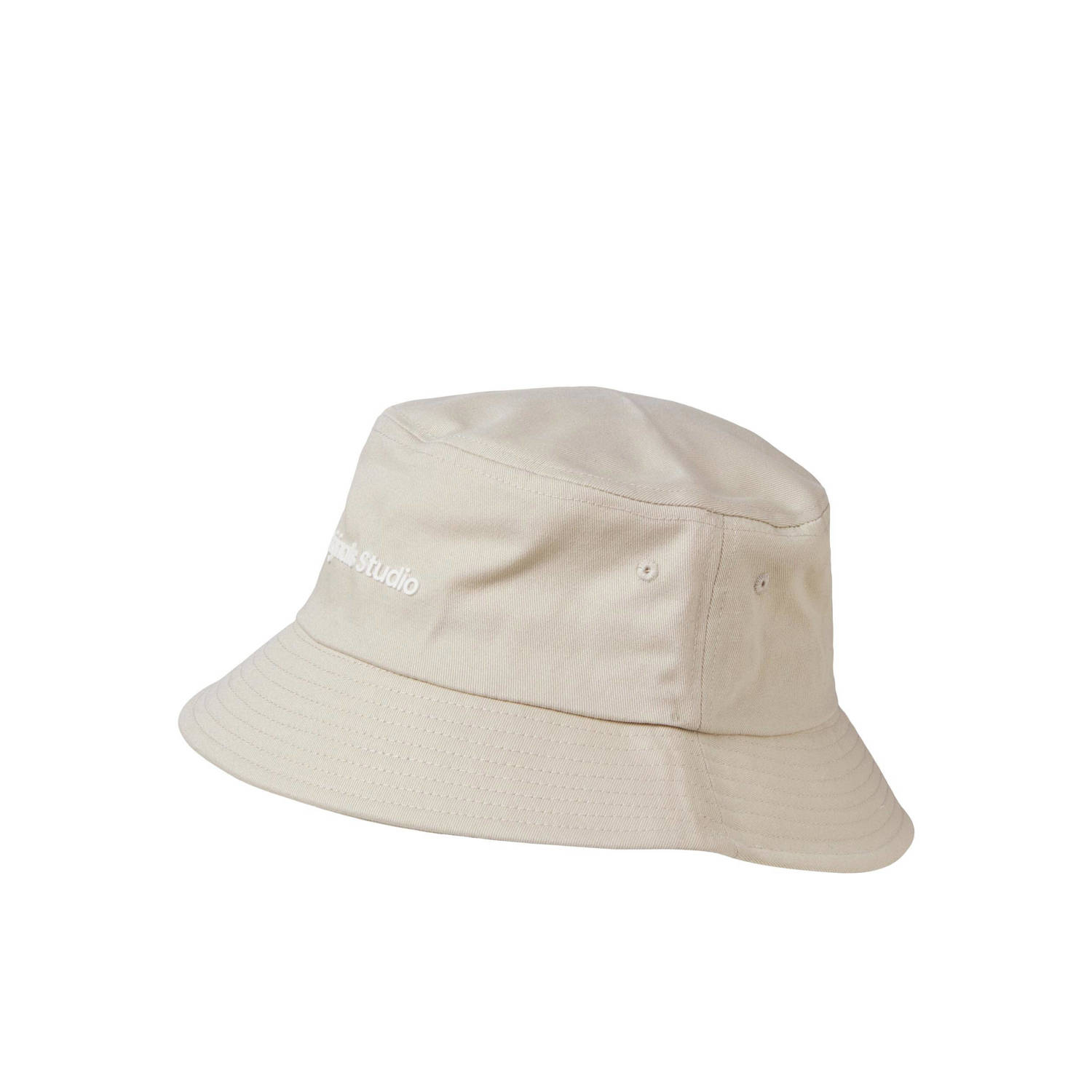 Jack & jones JUNIOR bucket hat JACVESTERBRO beige Hoed Jongens Katoen Tekst L XL