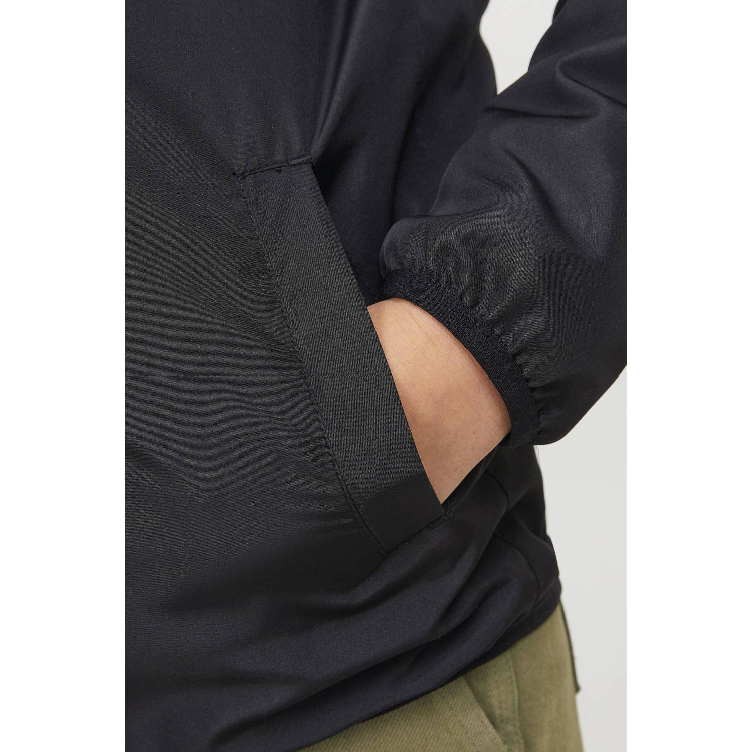 JACK & JONES JUNIOR softshell jas zomer JJOLIVER zwart