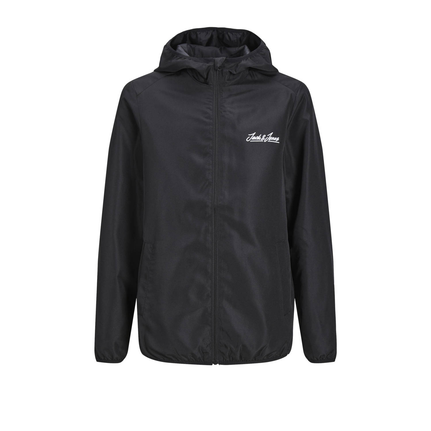 Jack & jones JUNIOR softshell jas zomer JJOLIVER zwart Effen 164