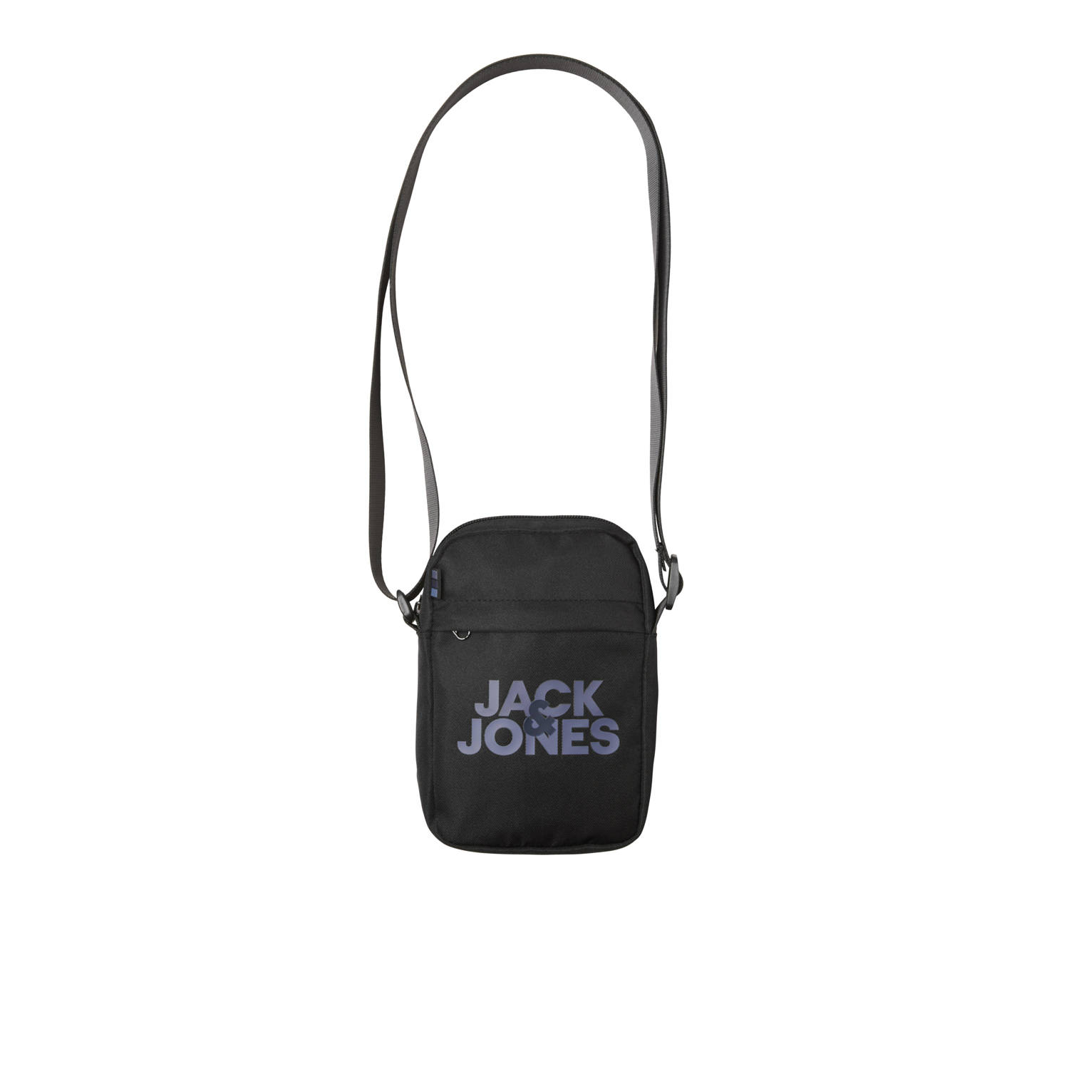 Jack & jones JUNIOR tas JACADRIAN met logoprint zwart Jongens Polyester