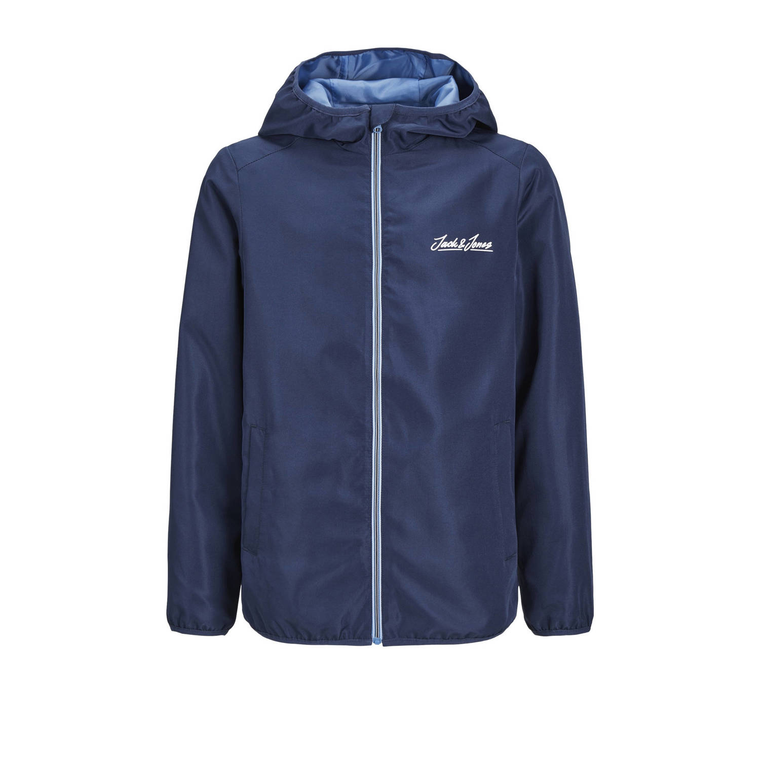 Jack & jones JUNIOR softshell jas zomer JJOLIVER donkerblauw Effen 140