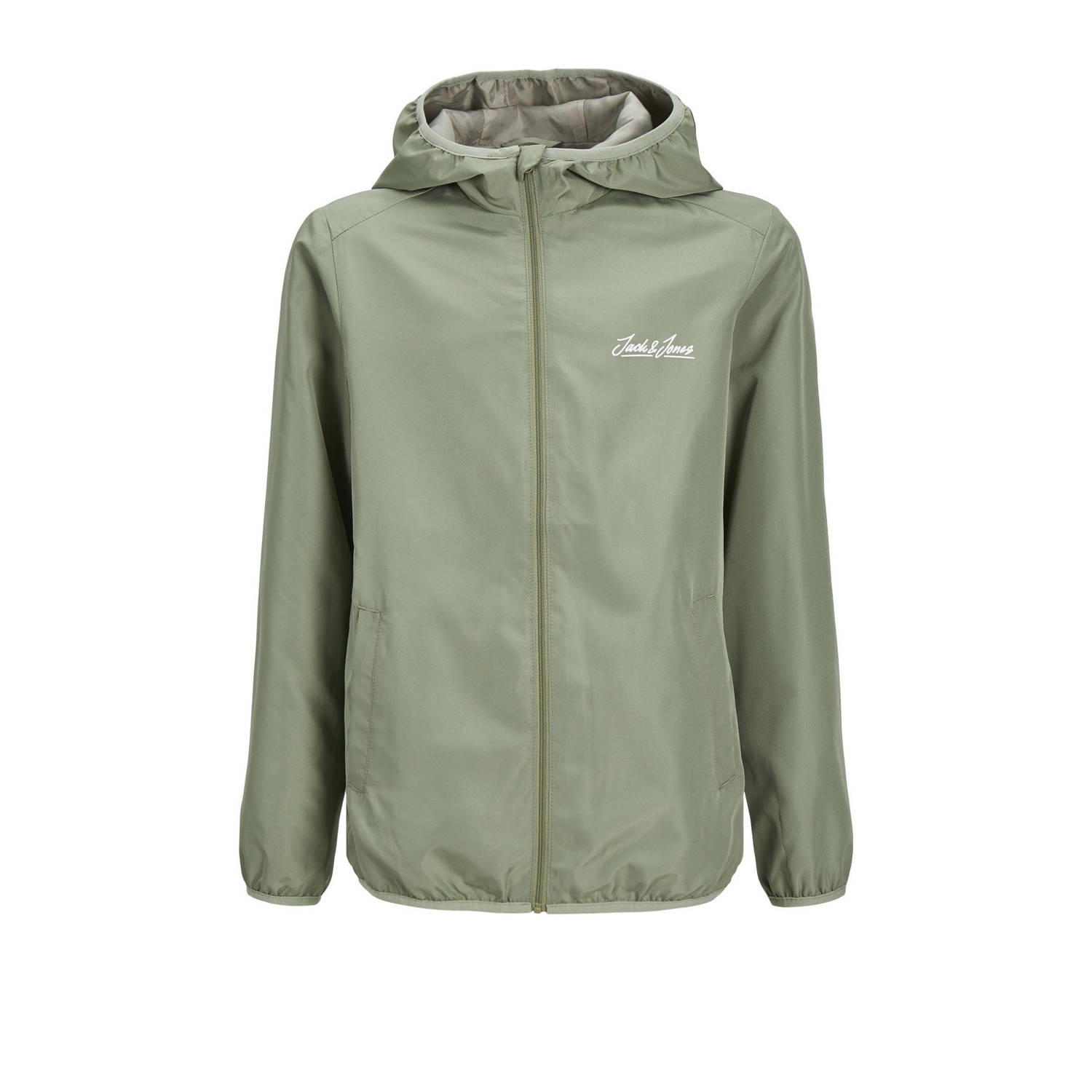 JACK & JONES JUNIOR softshell jas zomer JJOLIVER zachtgroen