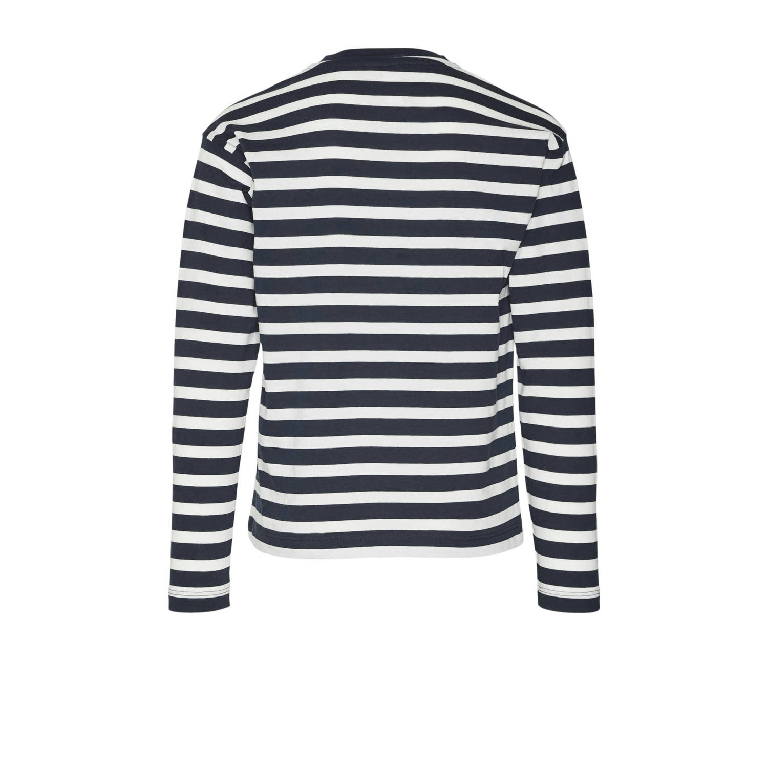 VERO MODA GIRL gestreepte longsleeve VMGRO donkerblauw wit