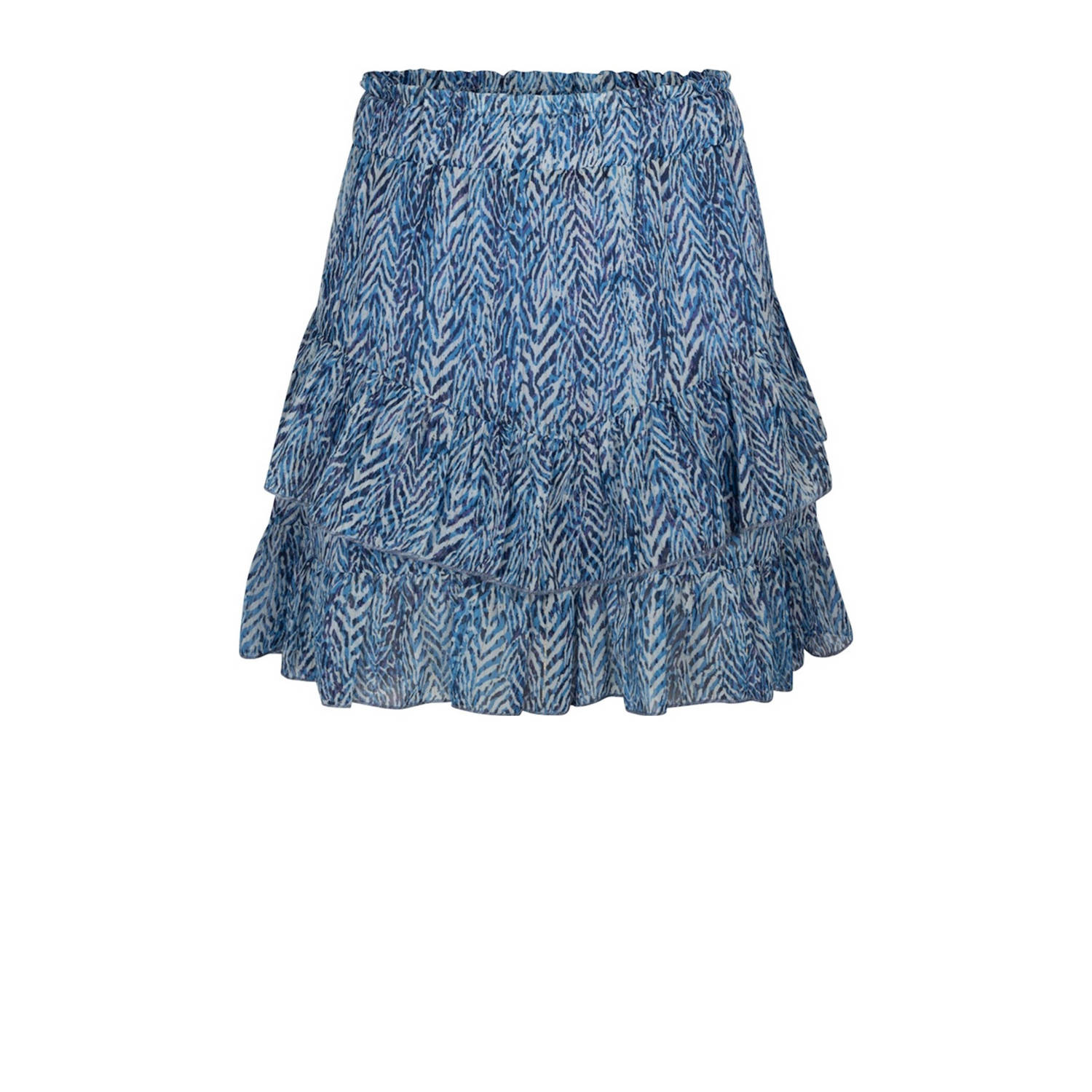 AI&KO rok met dierenprint blauw Meisjes Polyester Dierenprint 152
