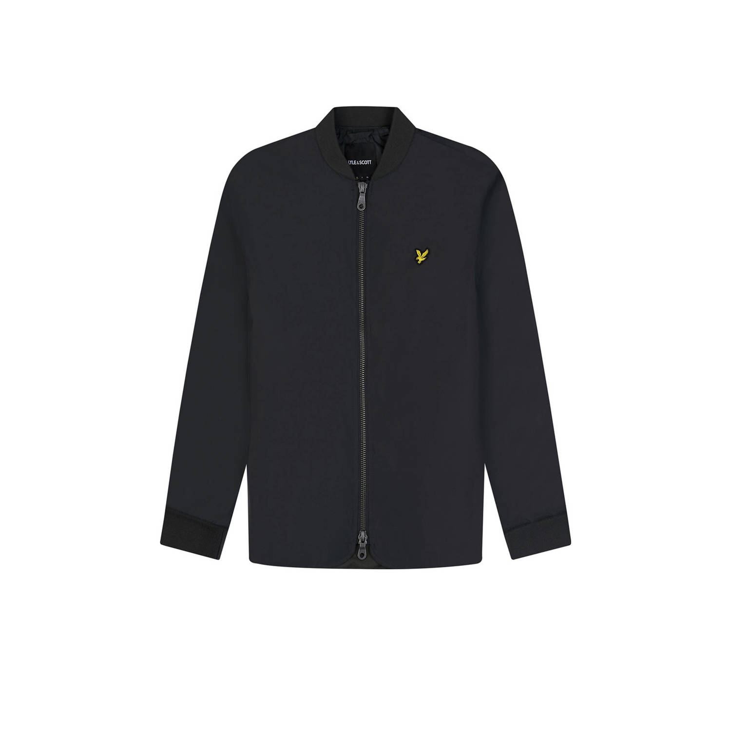 Lyle & Scott bomberjack met logo gunmetal