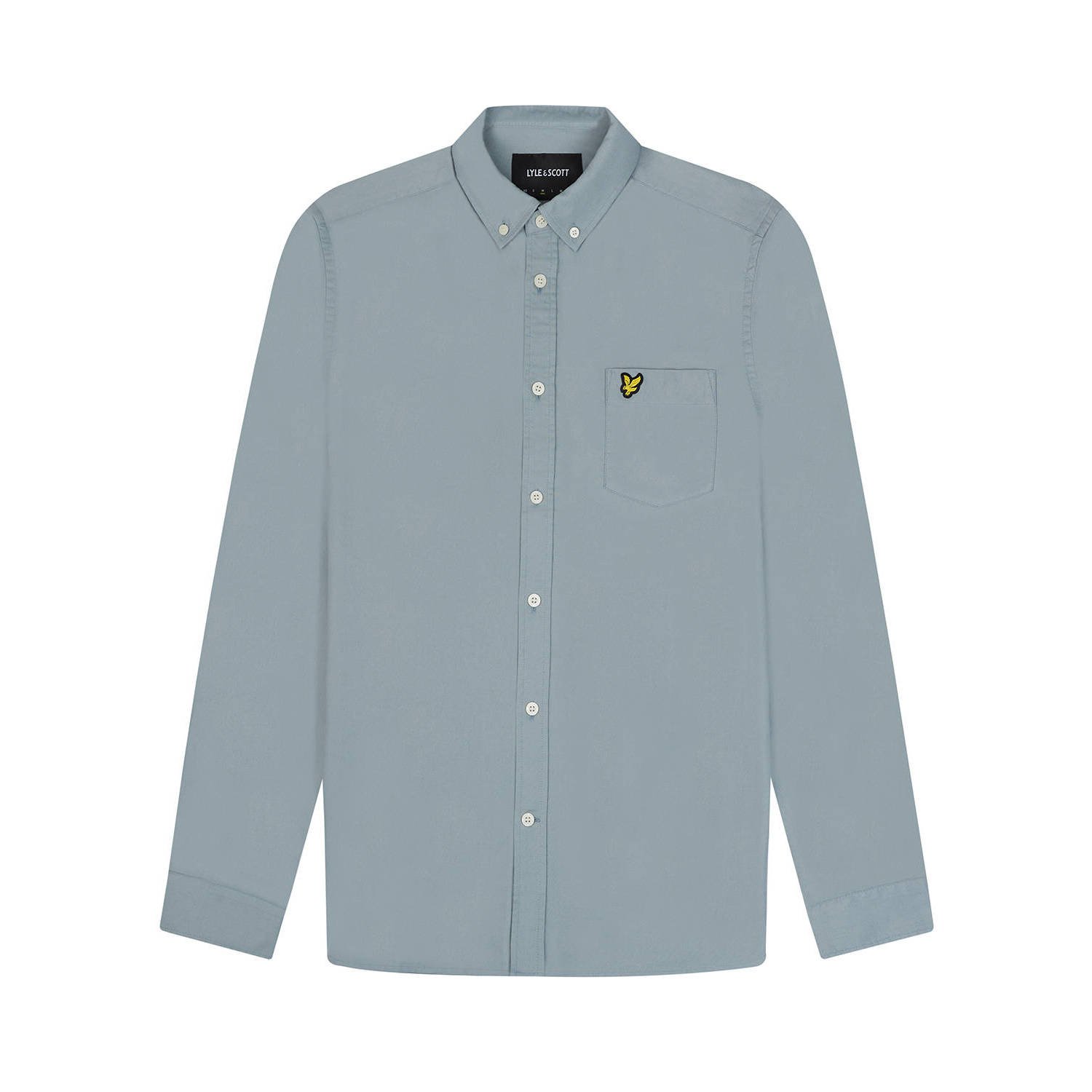 Lyle & Scott regular fit overhemd met logo slate blue