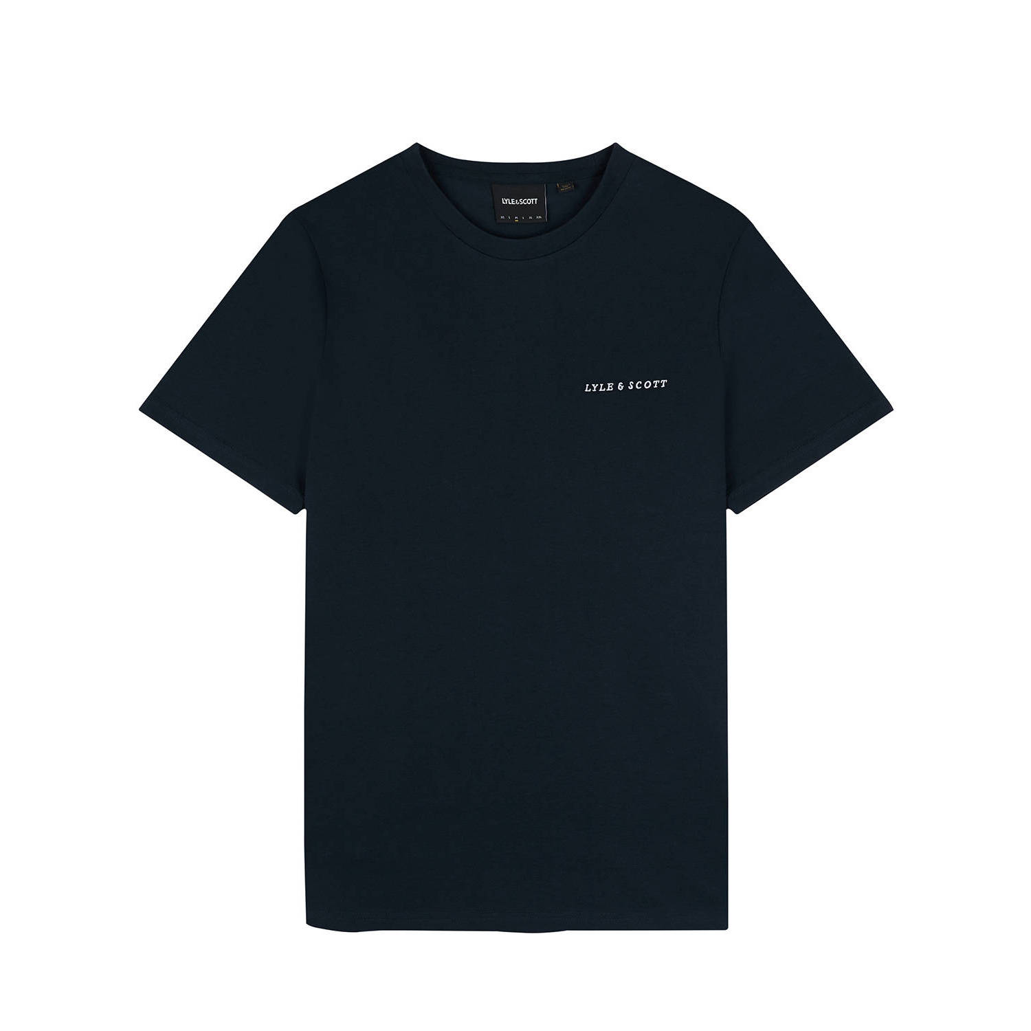 Lyle & Scott T-shirt met printopdruk z271 dark navy