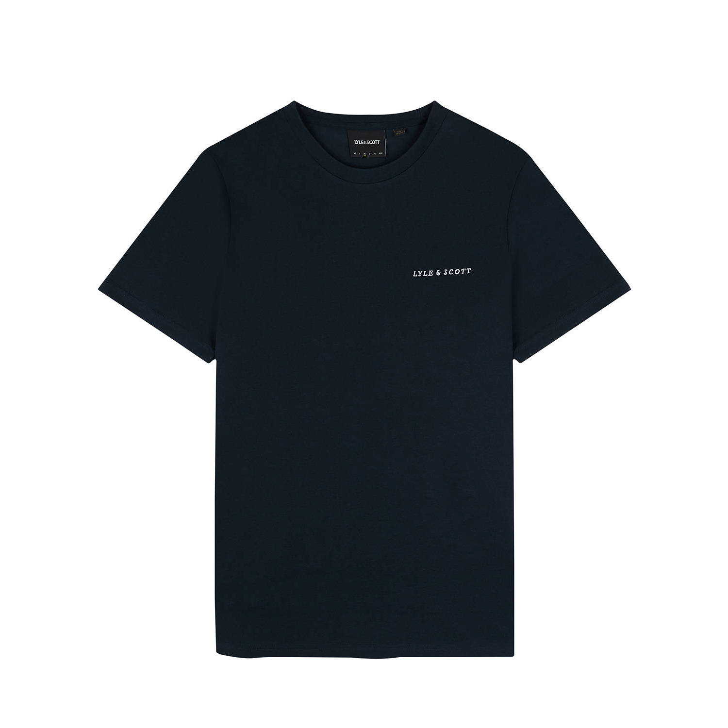 LYLE & SCOTT Heren Polo's & T-shirts Embroidered T-shirt Donkerblauw