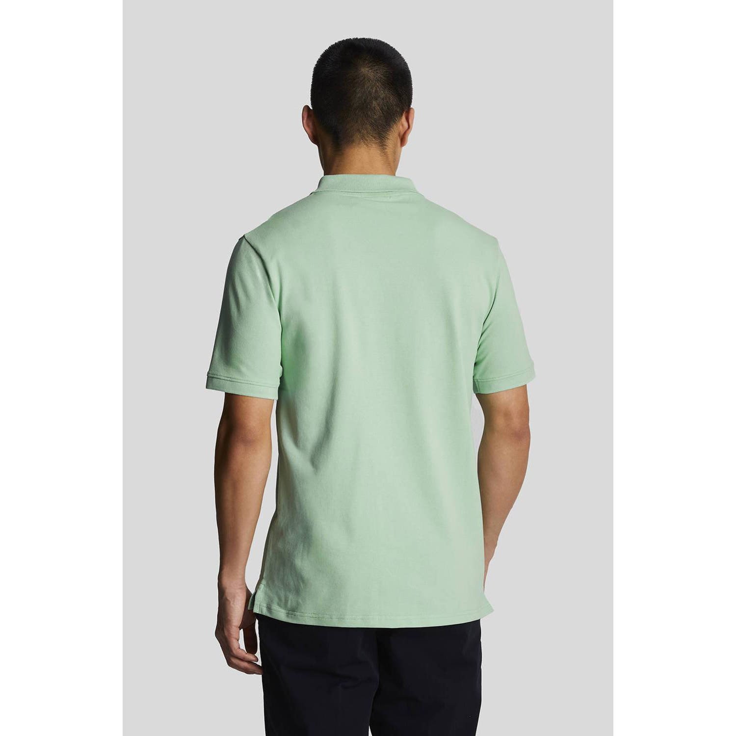 Lyle & Scott regular fit polo met logo turquoise shadow