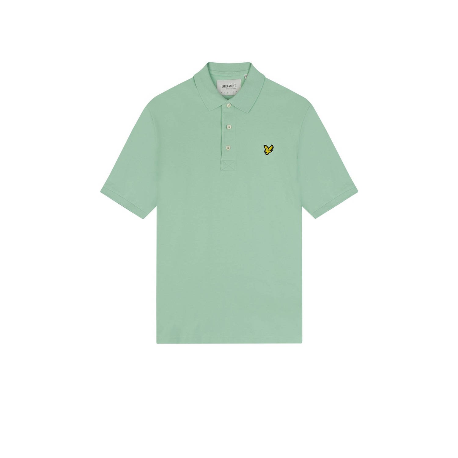 Lyle & Scott regular fit polo met logo turquoise shadow